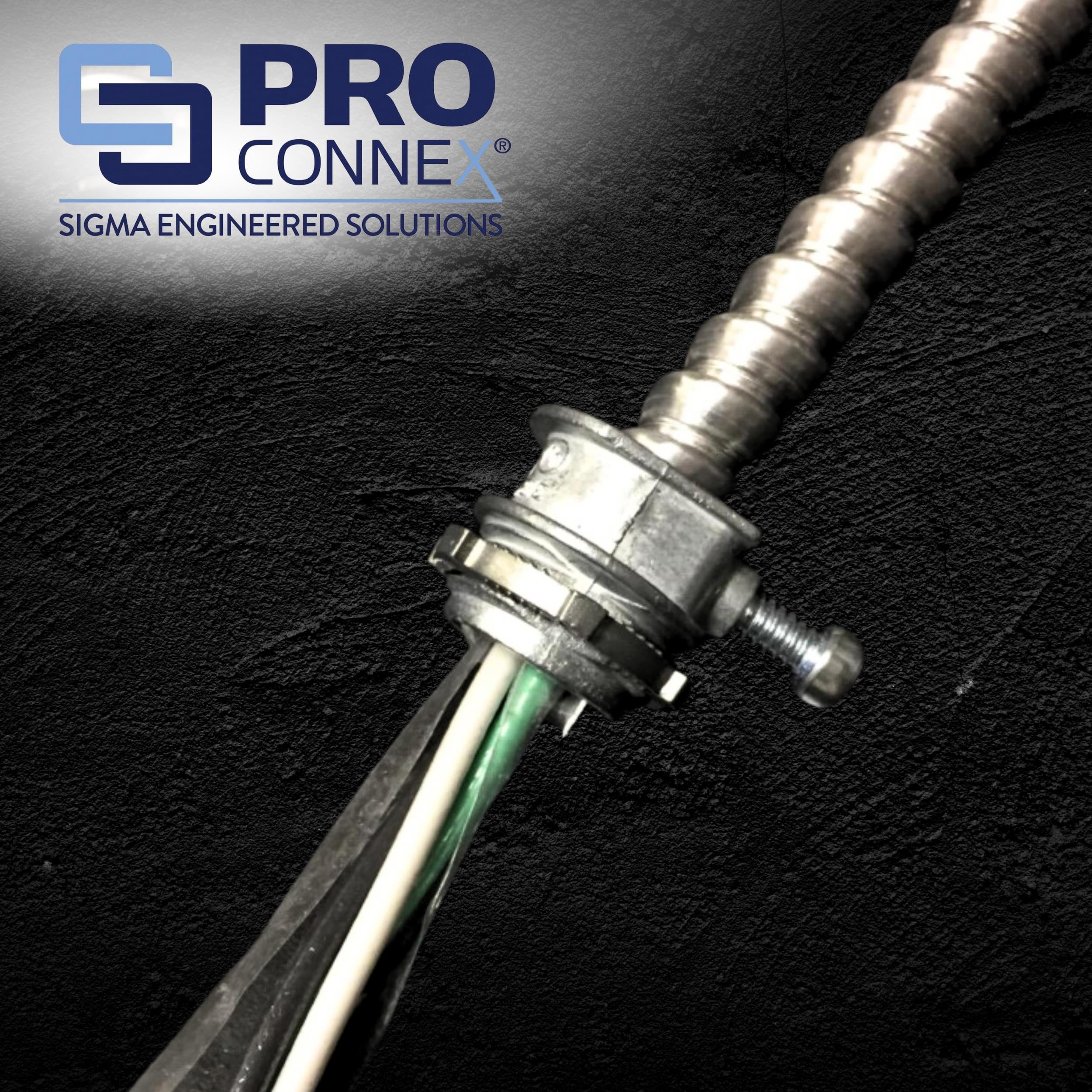 Sigma Engineered Solutions ProConnex C-550 AC/MC Connector 3/8" Gray, 100-Pack