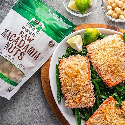 Miniatura 3 de NOW Foods, Nueces de macadamia crudas, sin sal, buena fuente de fibra, proyecto verificado sin OMG, 8 onzas (el embalaje puede variar)