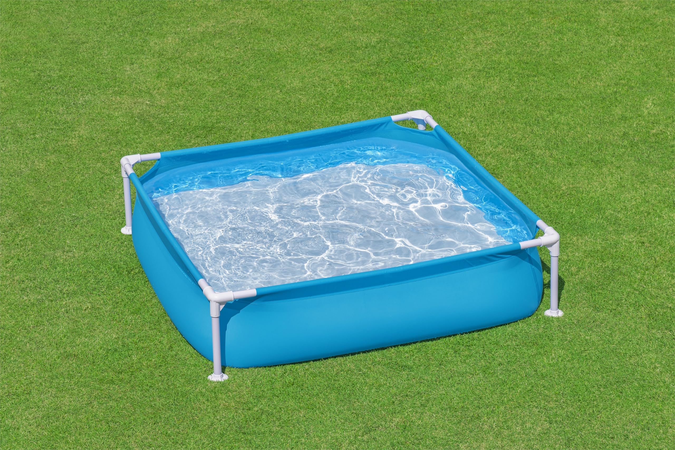 Bestway My First Frame Pool 122 x 122 x 30,5 cm blau eckig