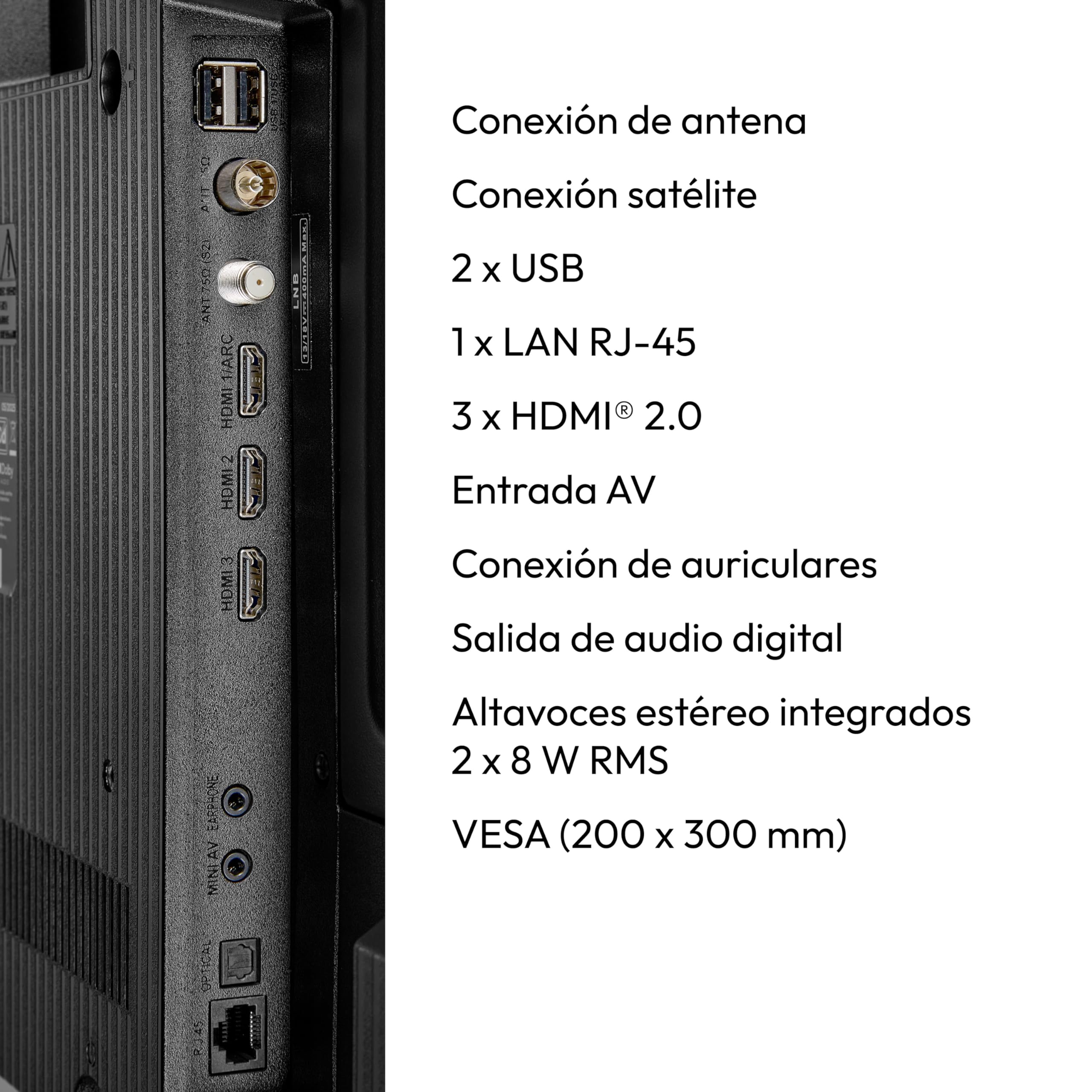 MEDION TV Ultra HD 108 cm (43″) (Smart-TV, 4K, HDR10, VIDAA Store, Prime Video, Disney+, DAZN, HbbTV, PVR, Bluetooth, MD 843301)