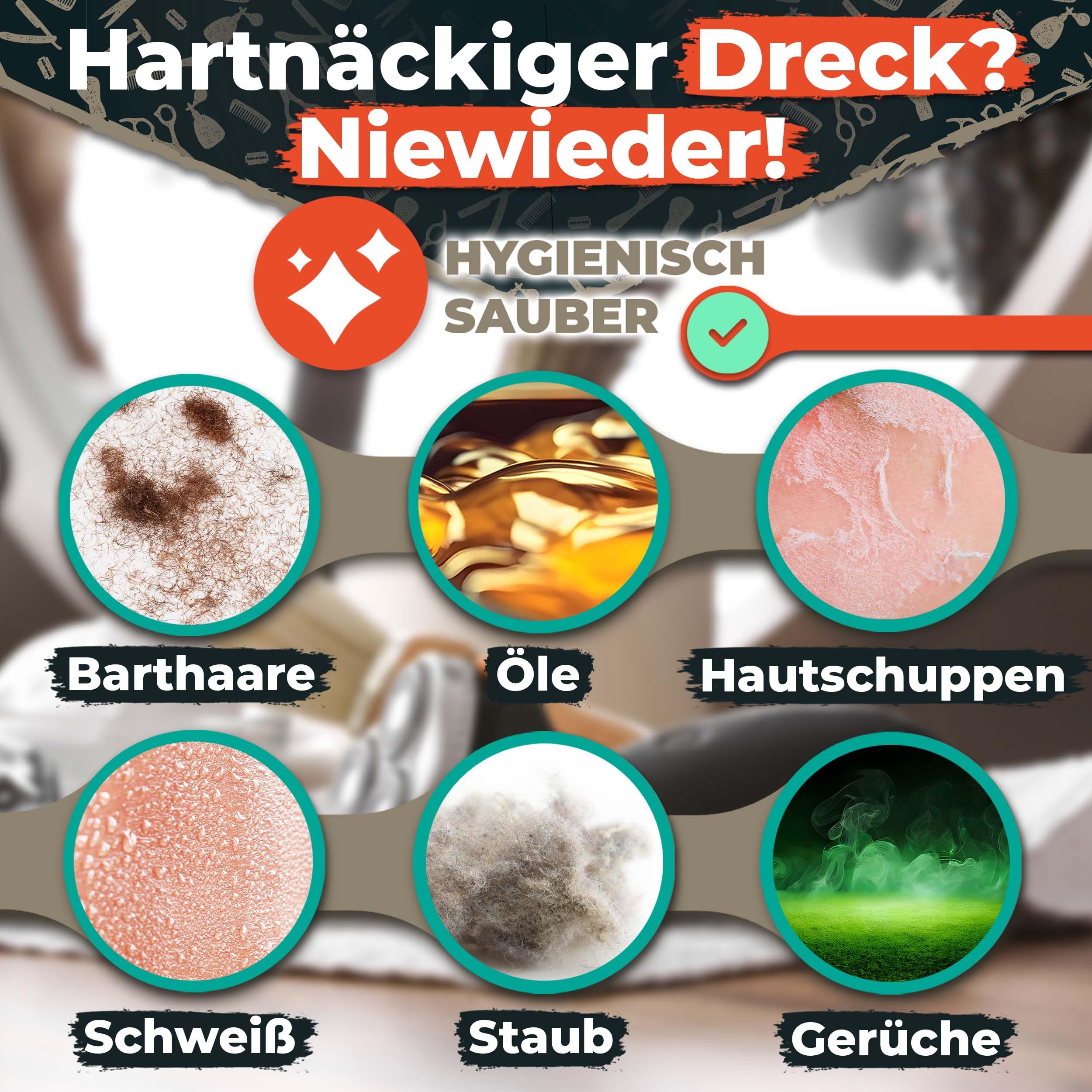 Trimmer Spray Scherkopfreiniger 400ml | Clipper Reinigungsspray für Haarschneider & Schermaschinen, Kühlend & Hygienisch für Barber Friseur, Made in Germany (400 ml (2er Pack))