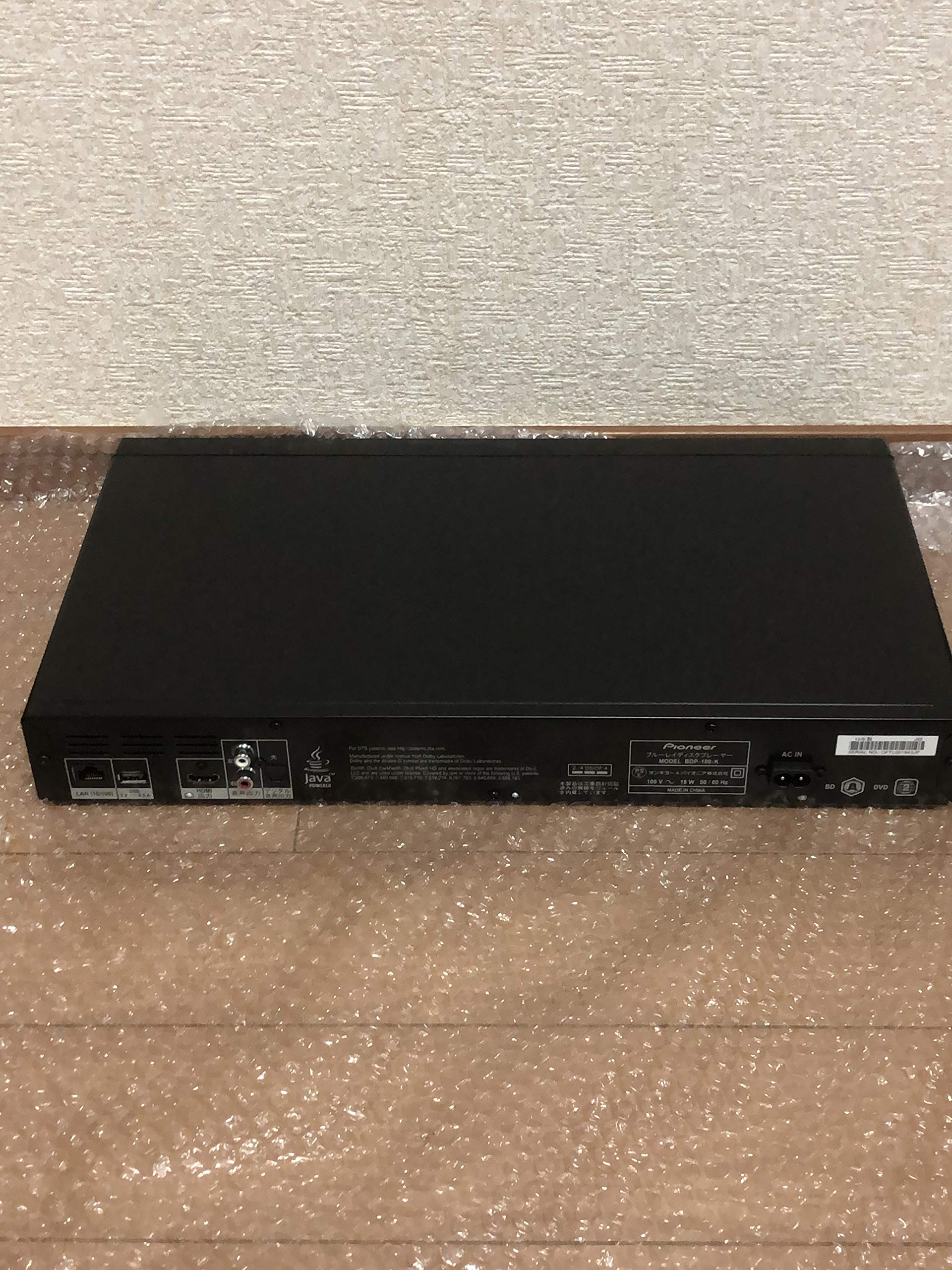 Pioneer 4Kアップスケーリング ブルーレイプレーヤー BDP-180-K