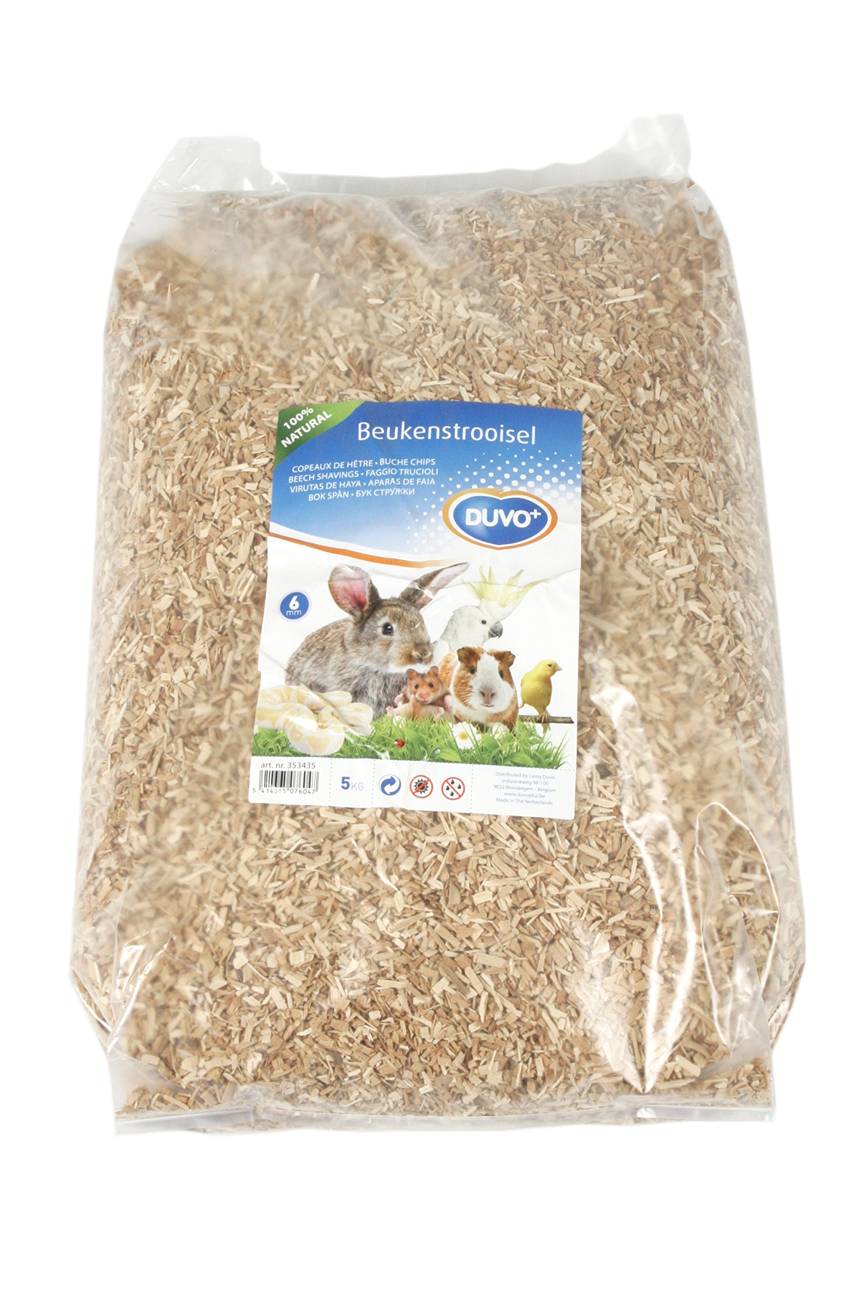 duvoplus, Copeaux de hêtre 6MM - 5KG, Oiseaux, Oiseaux