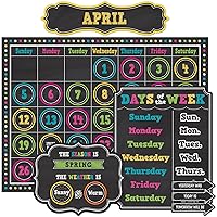 Vista 1 de Teacher Created Resources (5615), tablero con pizarra para anotaciones con calendario