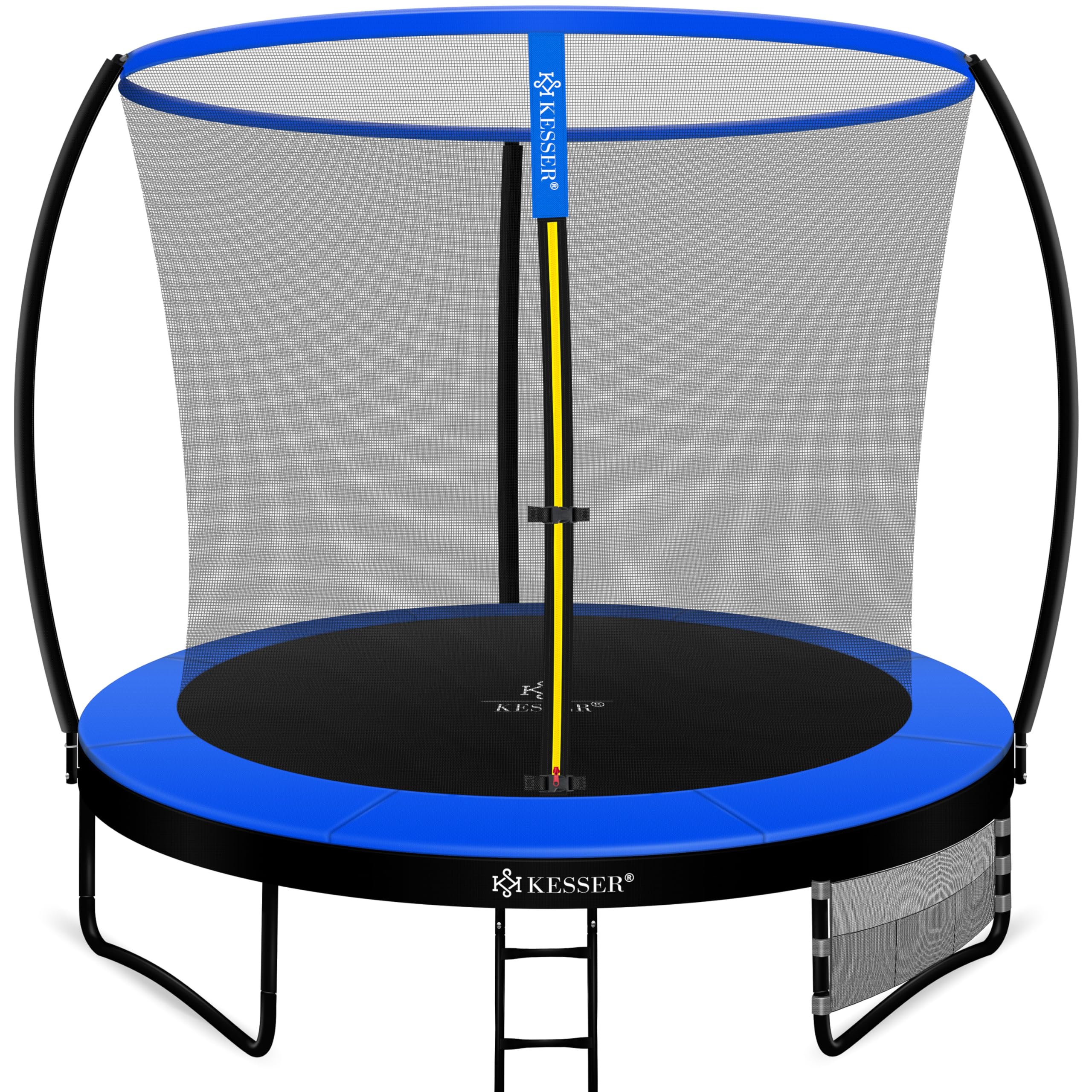 KESSER® Trampolin Ø 244/305/366/427 cm | TÜV Rheinland GS Zertifiziert | Gartentrampolin Kindertrampolin bis 150 kg | Komplettset mit Sicherheitsnetz