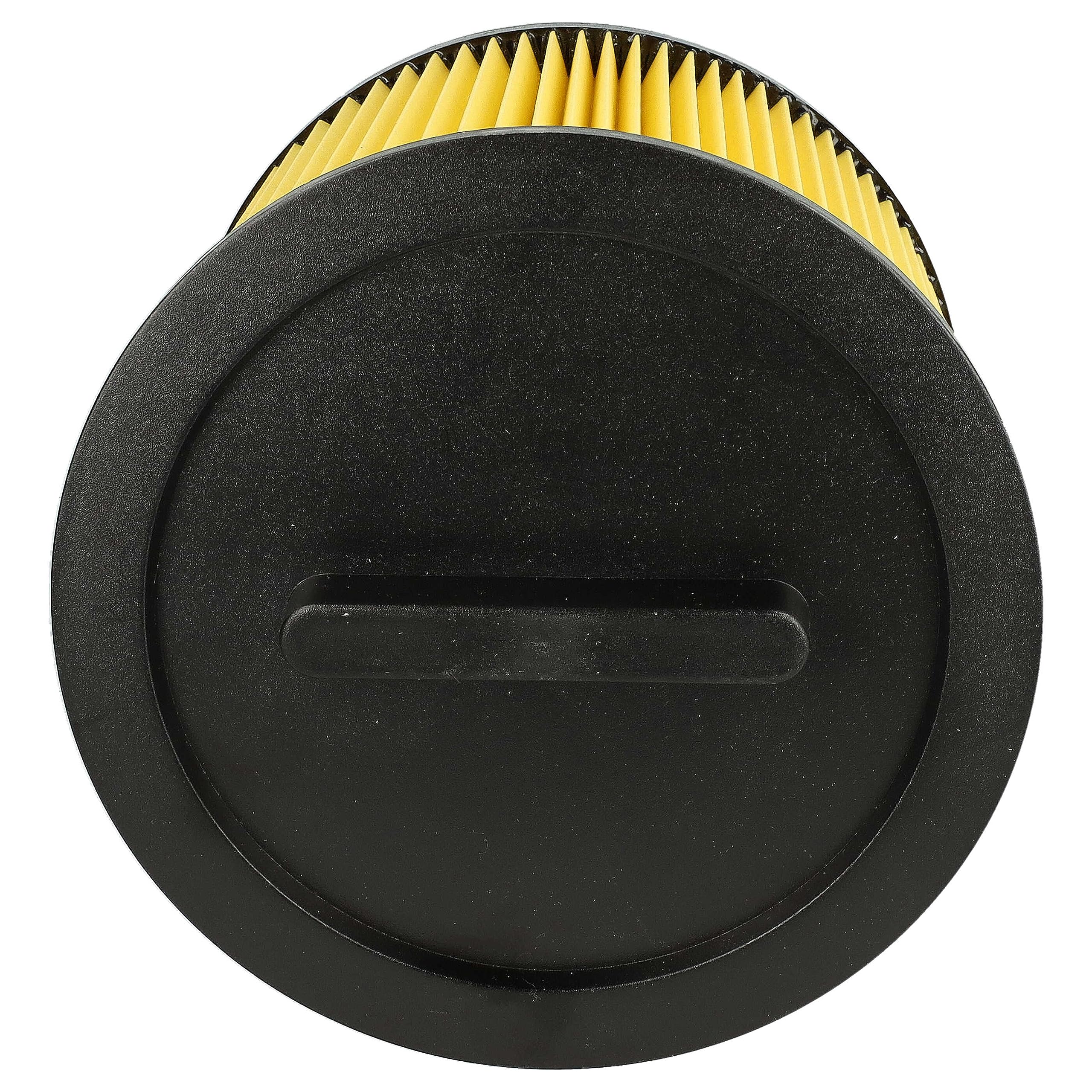vhbw set da 2x filtro a pieghe piatte compatibile con Thomas Inox 1250 S, 1445 S, 1243 aspirapolvere - Cartuccia filtrante, carta/plastica