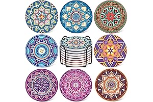 LIFVER Mandala Coasters: Protect Surfaces with Style and Color