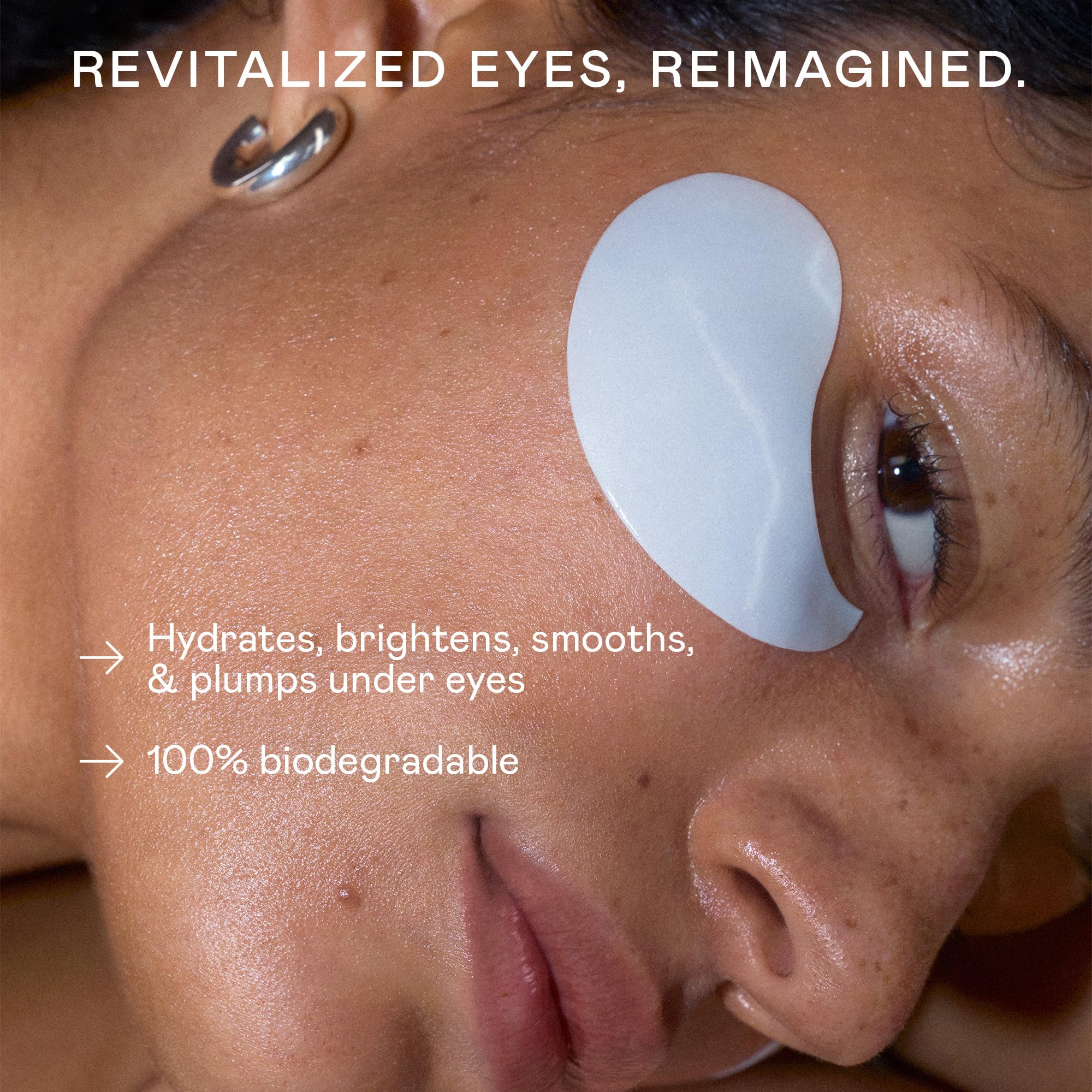 NuFACE IonPlex Hydra-Gel Power - Parches para debajo de los ojos, máscara de gel para ojos hinchados y ojeras, parches refrescantes para arrugas y almohadillas de tratamiento hidratante para energizar