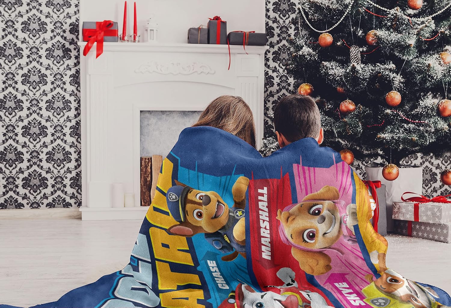 NORTHWEST Paw Patrol Micro Raschel Throw Blanket, 46" x 60", Patrol Roll