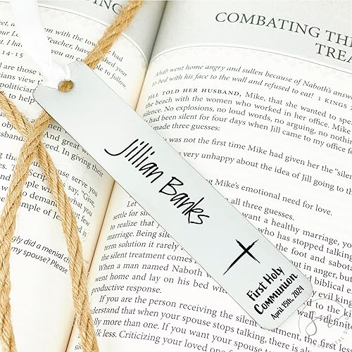 Miniatura 2 de Marcapáginas de primera comunión de regalo para la primera comunión, marcapáginas personalizado, regalo de comunión, regalo de comunión para niña,