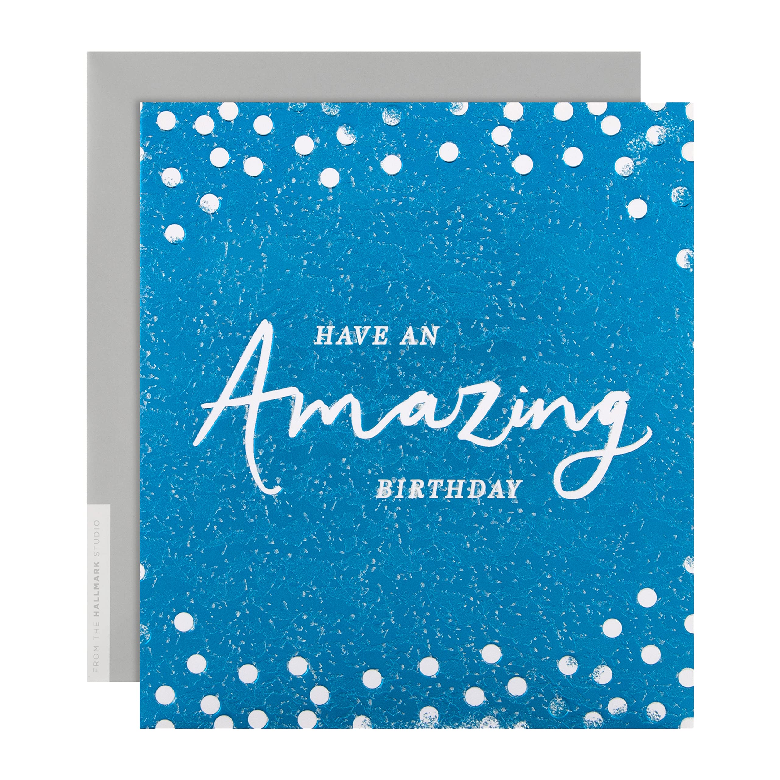 Hallmark Birthday Card - Contemporary Textured Foil Design