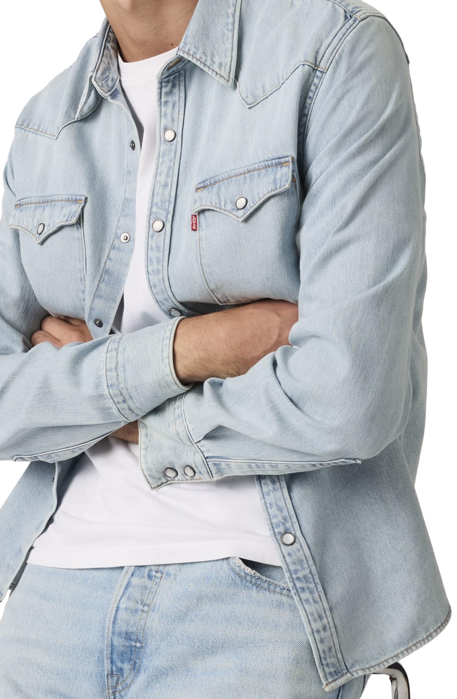 Levi's Barstow Western standardowa koszula zapinana na guziki, Solucell Worn-in, rozmiar XL męska