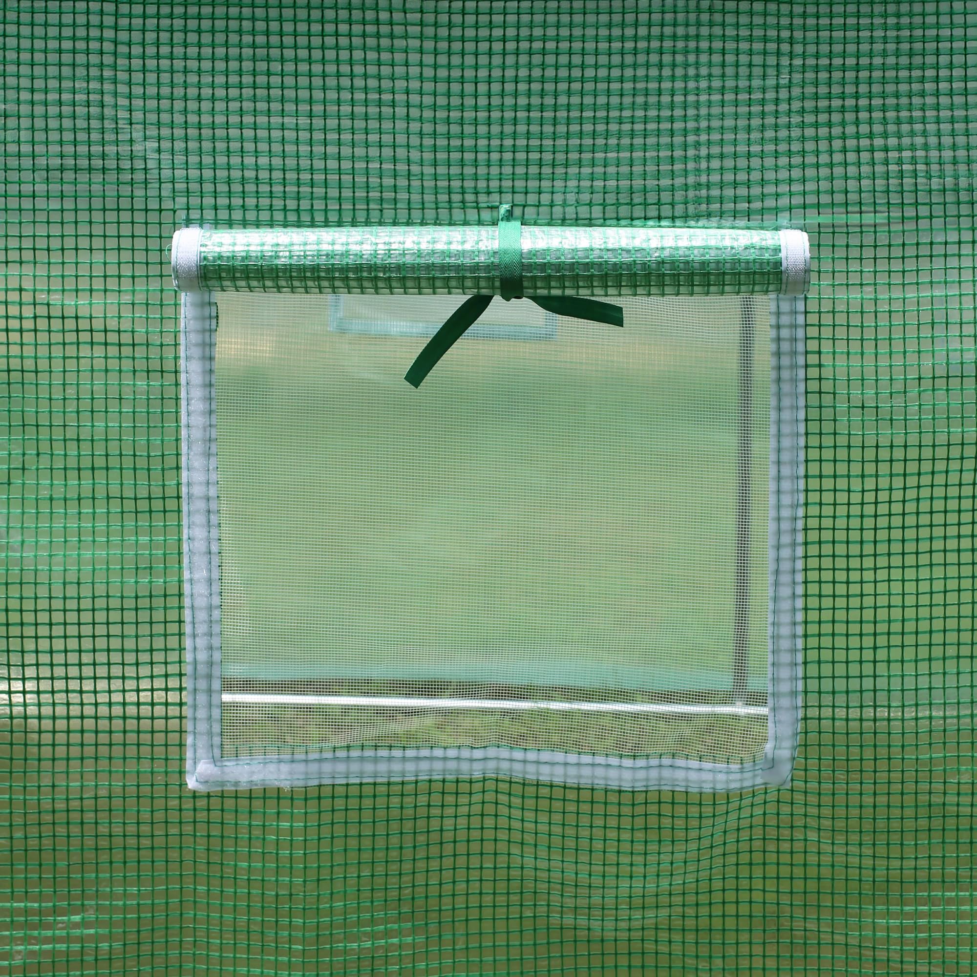 Zelsius Invernadero de Túnel | 6 x 3 x 2 m | Invernadero con Puertas con Cremallera y Ventanas Enrollables | Huerto para Plantas con Cubierta de Polietileno | Invernadero de Cultivo Exterior