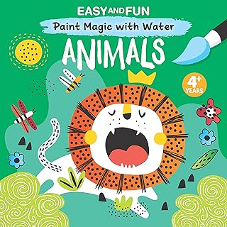 Easy and Fun Paint Magic with Water: Animals (Happy Fox Books) Paintbrush Included - Mess-Free Painting for Kids Ages 4-6 ...