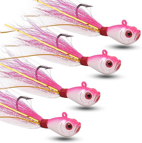 Miniatura 11 de Señuelos de pesca de agua salada, señuelos de pesca de cola de cubo para agua salada, agua dulce, surf, señuelos de pesca para lubina, platija, 5