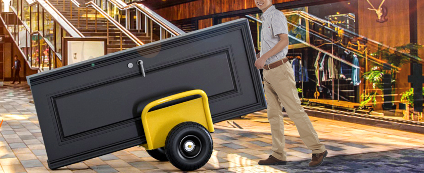 Carretilla de mano con ruedas sólidas de 10 pulgadas y capacidad 1000 lbs miniatura 7