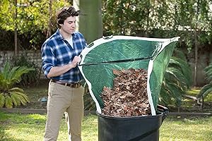 Easy Leaf Cleanup: Pop-Up Leaf Collector Bag for Yard Waste, Gardening, and Trash Collection