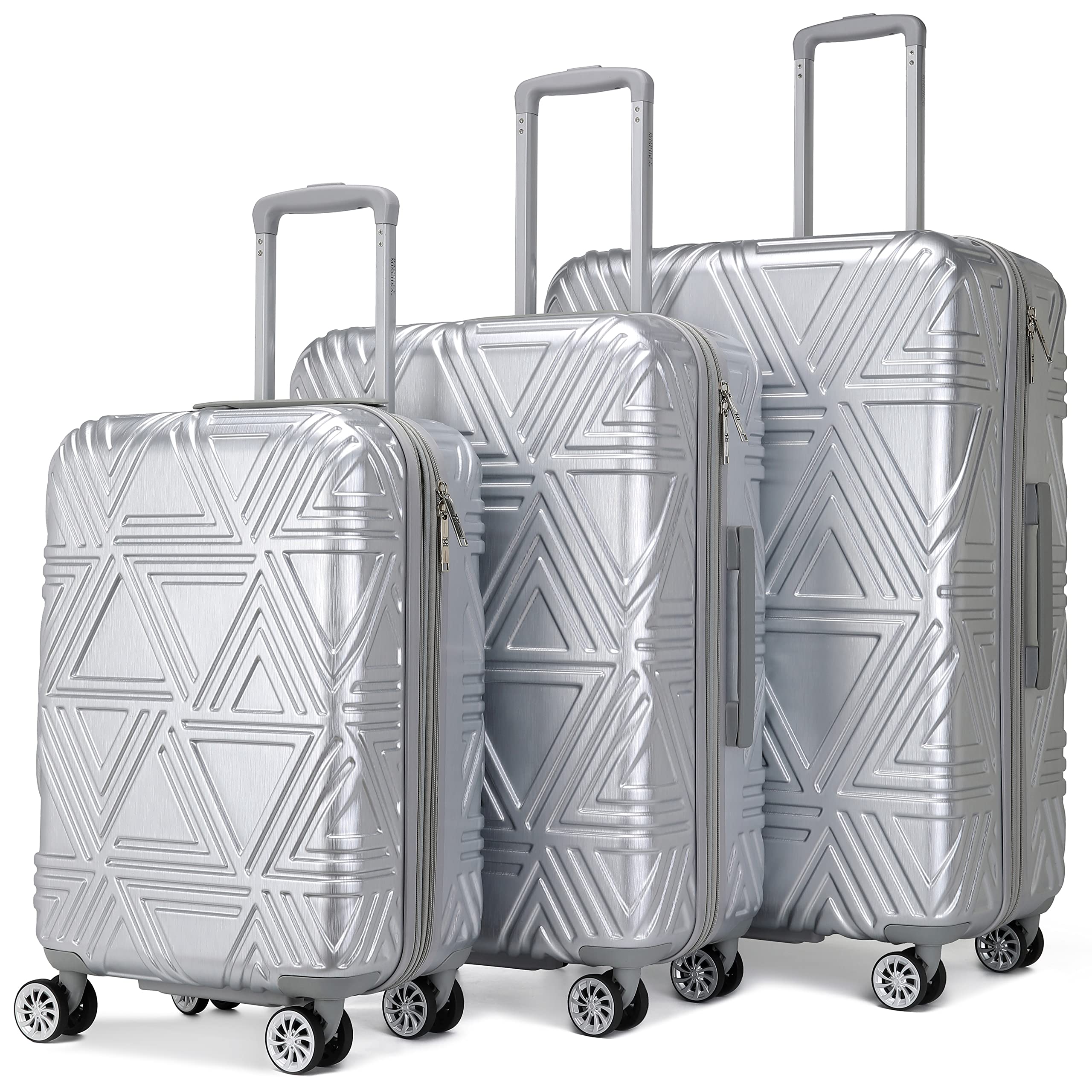 Badgley Mischka Modern trolley Contour 3 Piece Expandable Spinner