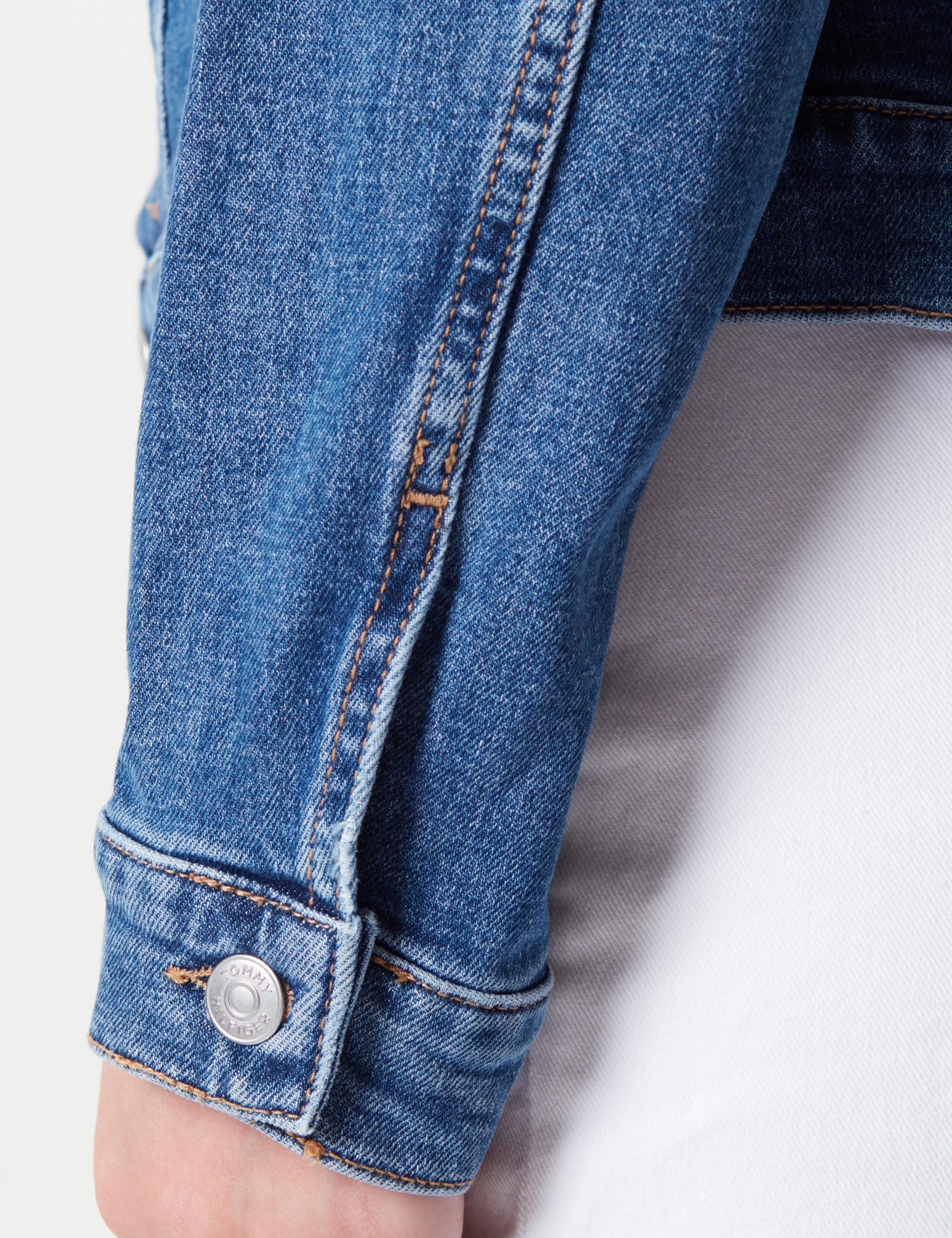 Tommy Hilfiger Giacca in Jeans Donna Denim Slim Jacket Elasticizzata