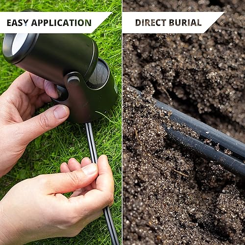 Miniatura 5 de Wirefy Cable de iluminación de paisaje de bajo voltaje 122 entierro directo al aire libre calibre 12 2 conductores de 250 pies