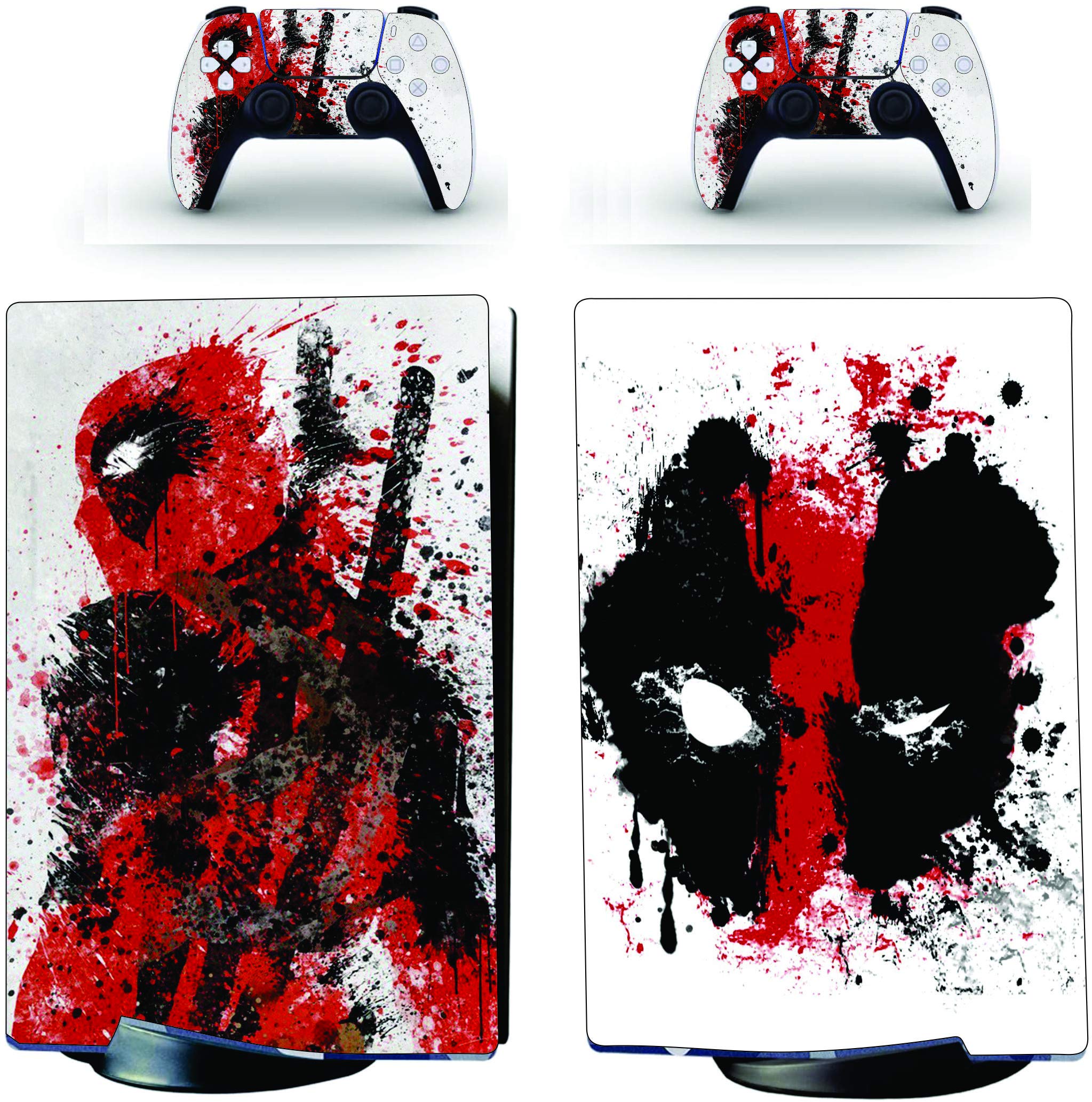 ELTON PS5 Skin Protective Wrap Cover Vinyl Sticker Decals for PlayStation 5 Disk Version Console and Two Dual Sense 5 Sticker Skins Black PS5 Skin Console and Controller design226 [video game] (B08ZKX9V7D) Amazon Price History, Amazon Price Tracker