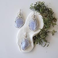 Vista 95 de NEW Designs by Nature Gems Handmade Fire Opal Necklace, October Birthstone Jewelry, With 24 Inch Silver Plated Chain, With a Gift Box, Handmade in