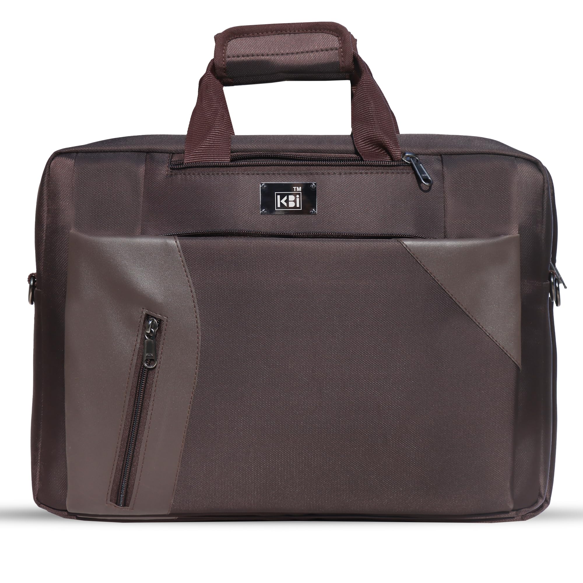 KBI® 3 in 1 Convertible Laptop office bag briefcase Backpack for 15.6 inch Laptop Messenger Bag with Logo and pullers (Brown) (B0CCRGRQJ6) Amazon Price History, Amazon Price Tracker