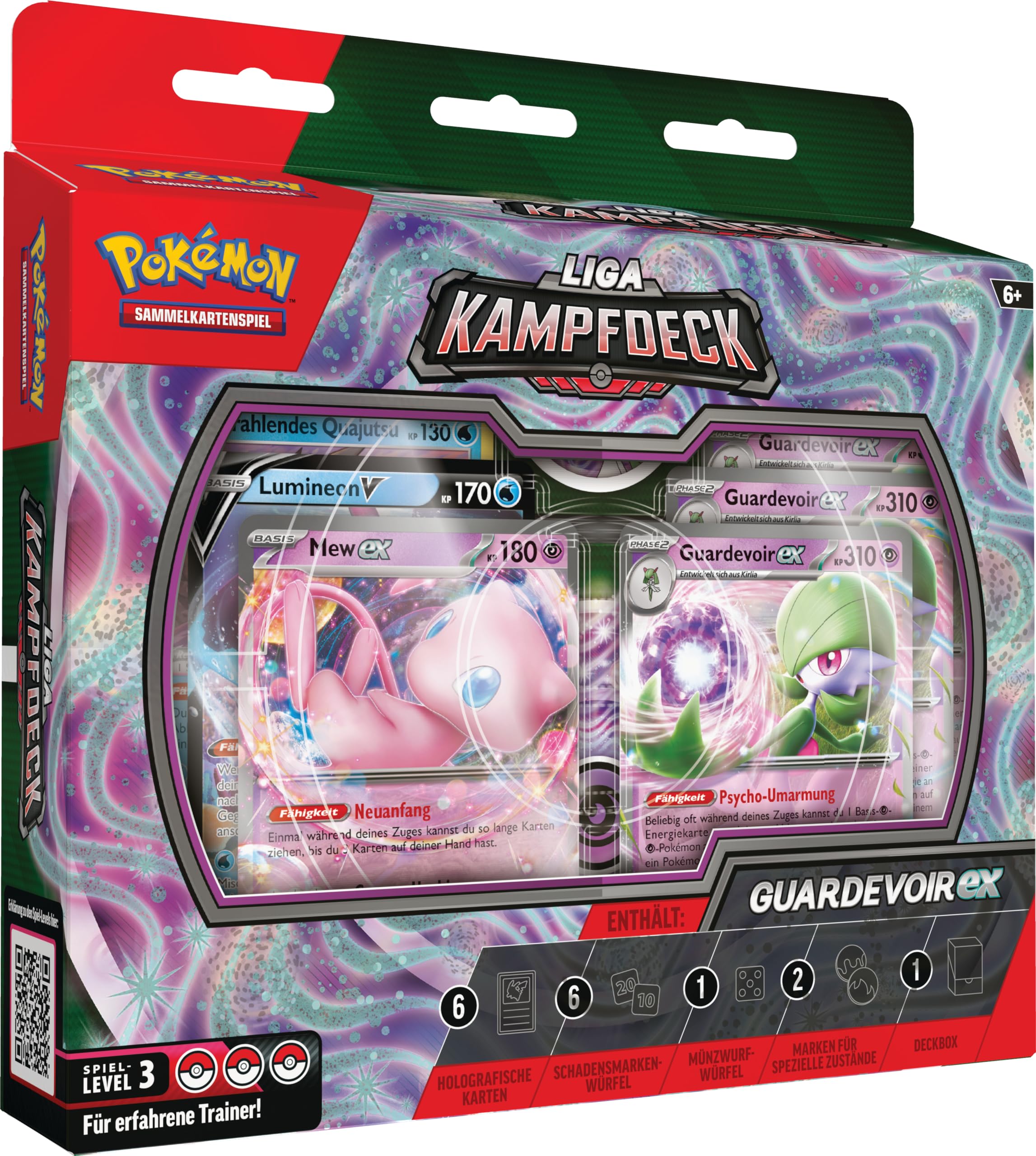 Pokemon League Battle Deck Trading Card Game (1 Instant Play Deck of 60 Cards Includes Guardevoir Mew-ex)