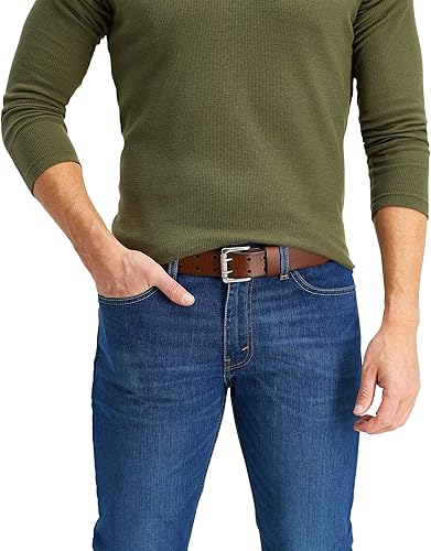 Miniatura 10 de Levis Cinturón de mezclilla casual de doble punta para hombre Black, Brown Bobby, Brown, Black Oblong, Tan, Rich Brown