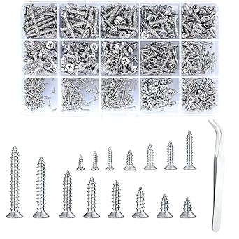 Viti Autofilettanti M4.2 Acciaio Inox - 210 Pezzi, Testa Tonda, Varie Lunghezze - Foto 8