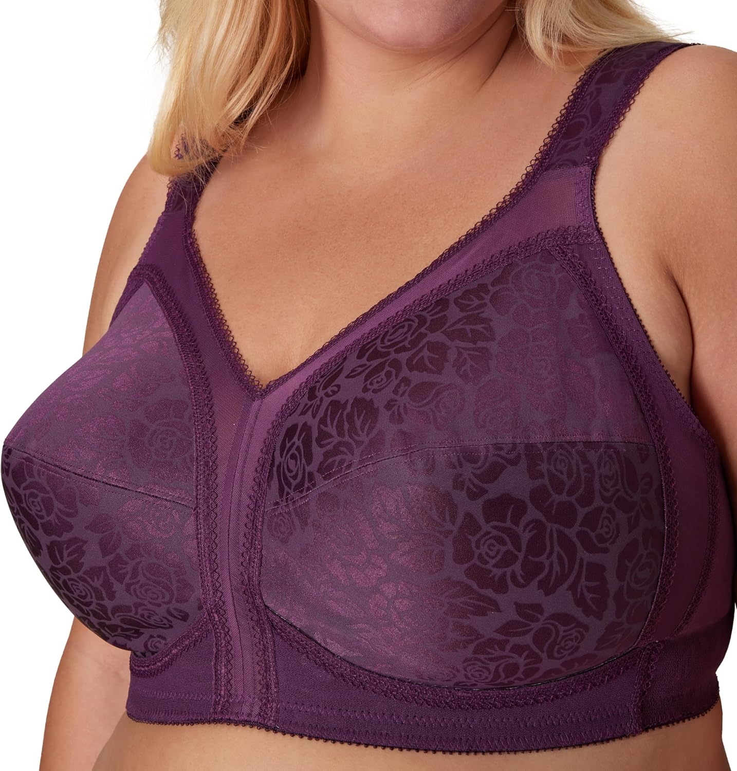 Playtex Women's Wireless Bra, 18 Hour Plus-Size Bras Available, Full Coverage, Smoothing, 4693, Single or 2-Pack - Image 3