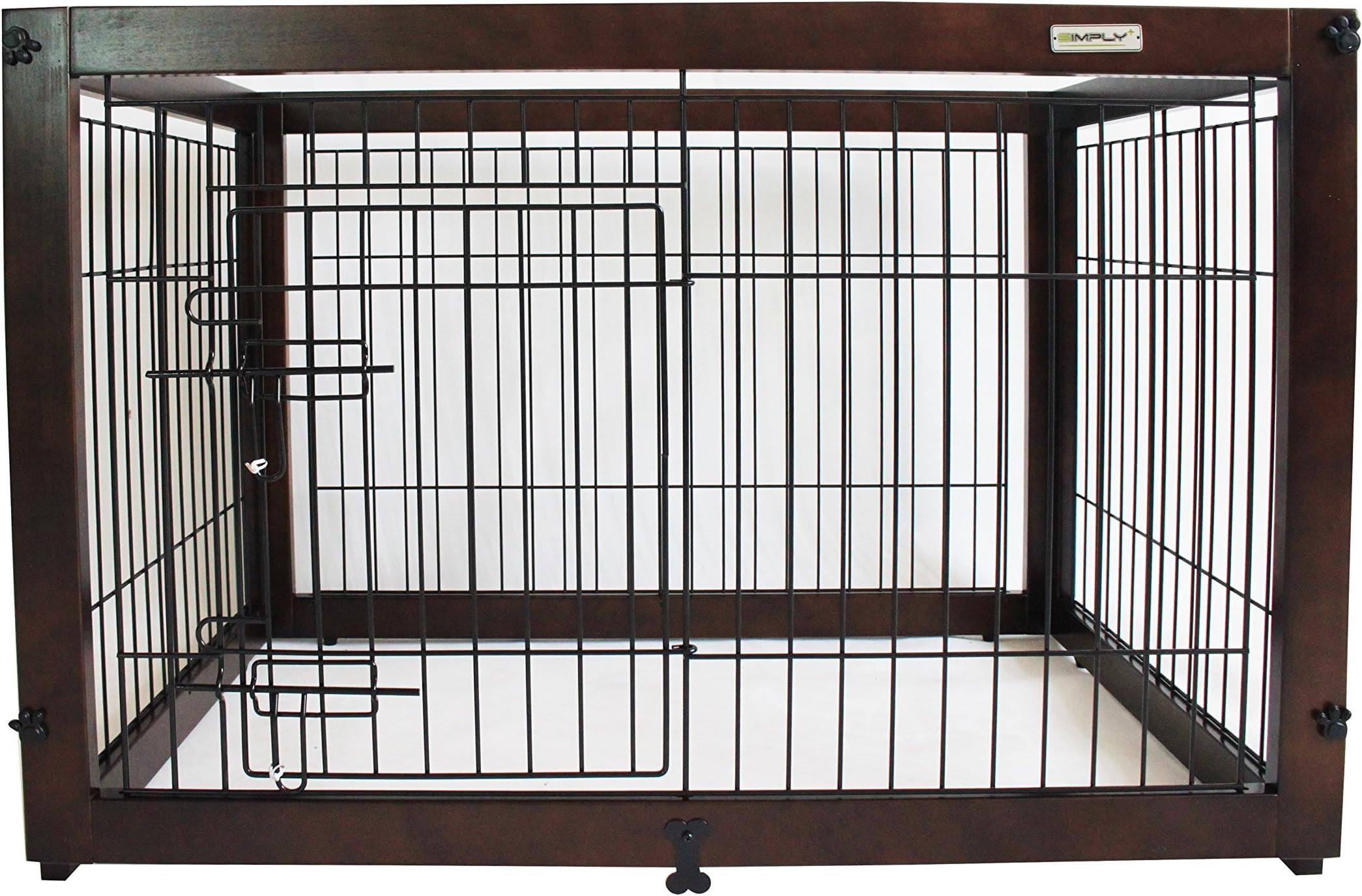 Simply Palace Supreme Play Pen, Puppy Play Pen, Dog Cage, Dog Crate, Open Top, Wooden