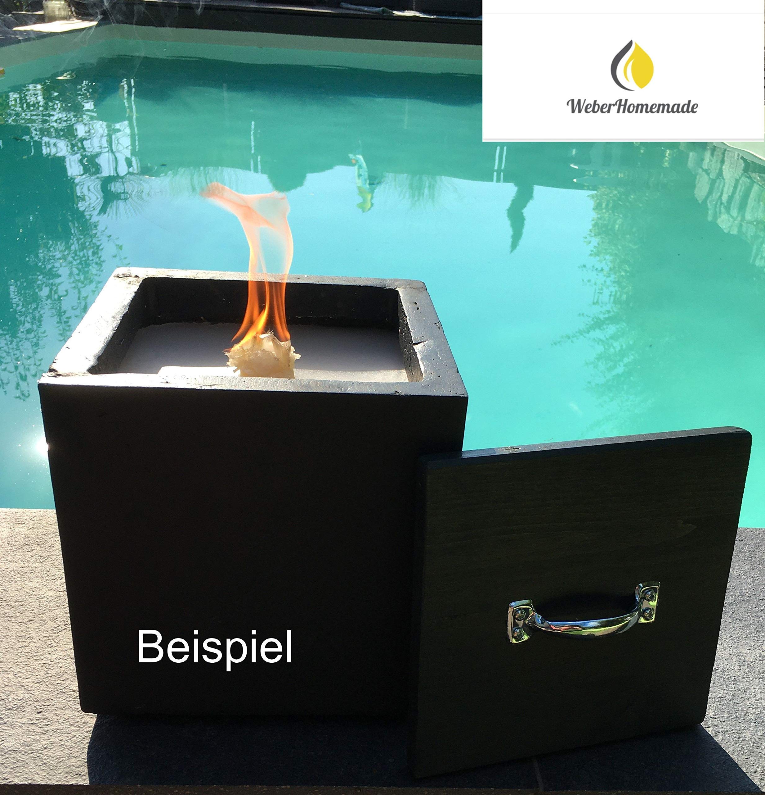 Wachsfresser | Kerzenfresser | Schmelzlicht schwarz Steher Set Gartenfeuer Wachsbrenner Wachsfresser Dauerbrenner Outdoor Kerze