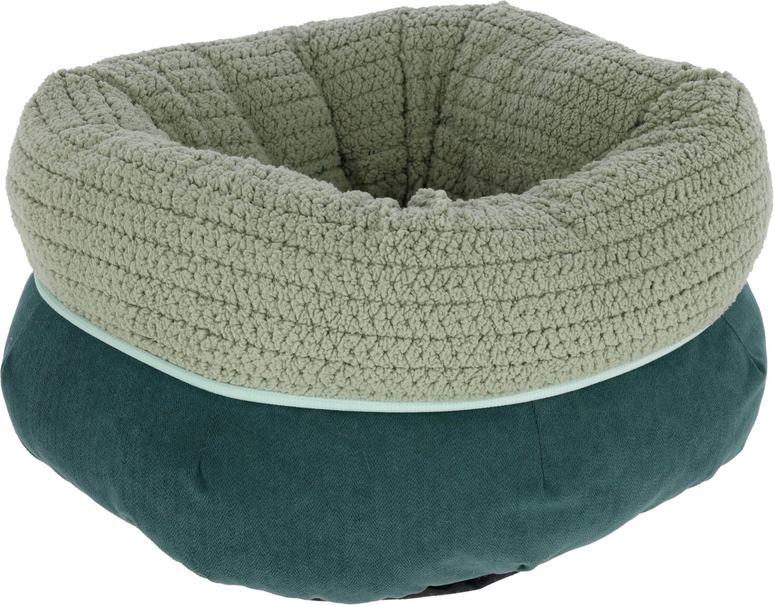 Kerbl Pet Anne Cuddly Bed, Green, Diameter 40 cm, Height 23 cm