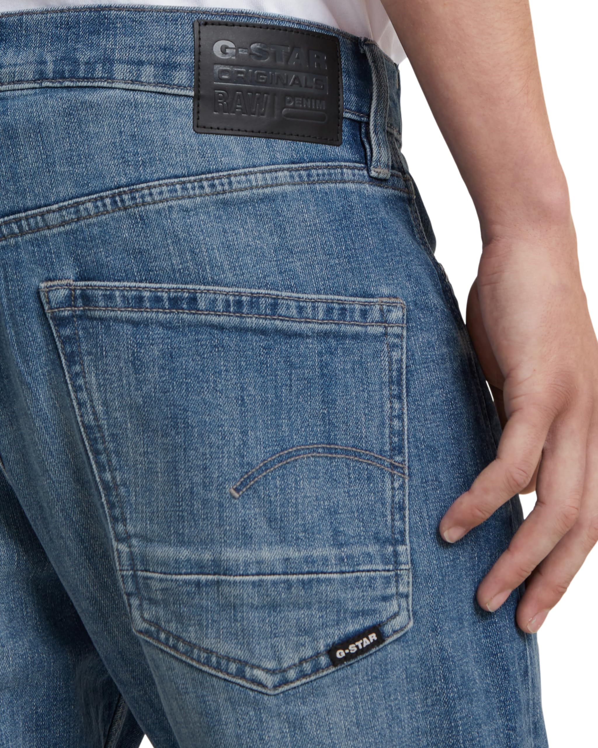 G-Star Herren Dakota Regular Straight Jeans Blau (Faded Niagara D23691-D498-D893) 40W / – Bild 3