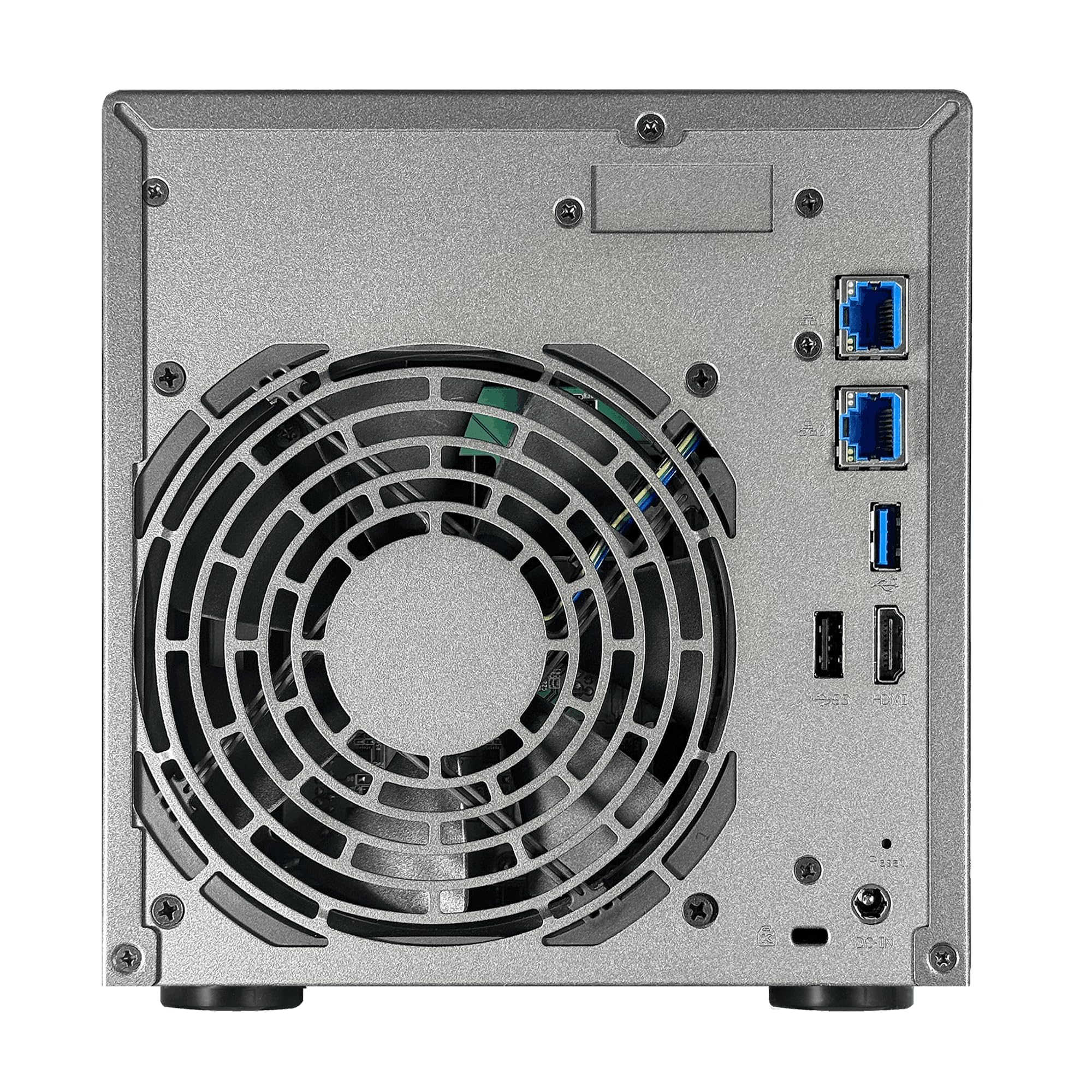 Asustor Lockerstor 4 Gen2+ AS6704T v2, 4 Bay NAS, Quad-Core 2.0GHz CPU, 2 5GbE Ports, 4GB RAM DDR4, 4 M.2 SSD Slots, Network Attached Storage (Senza dischi)