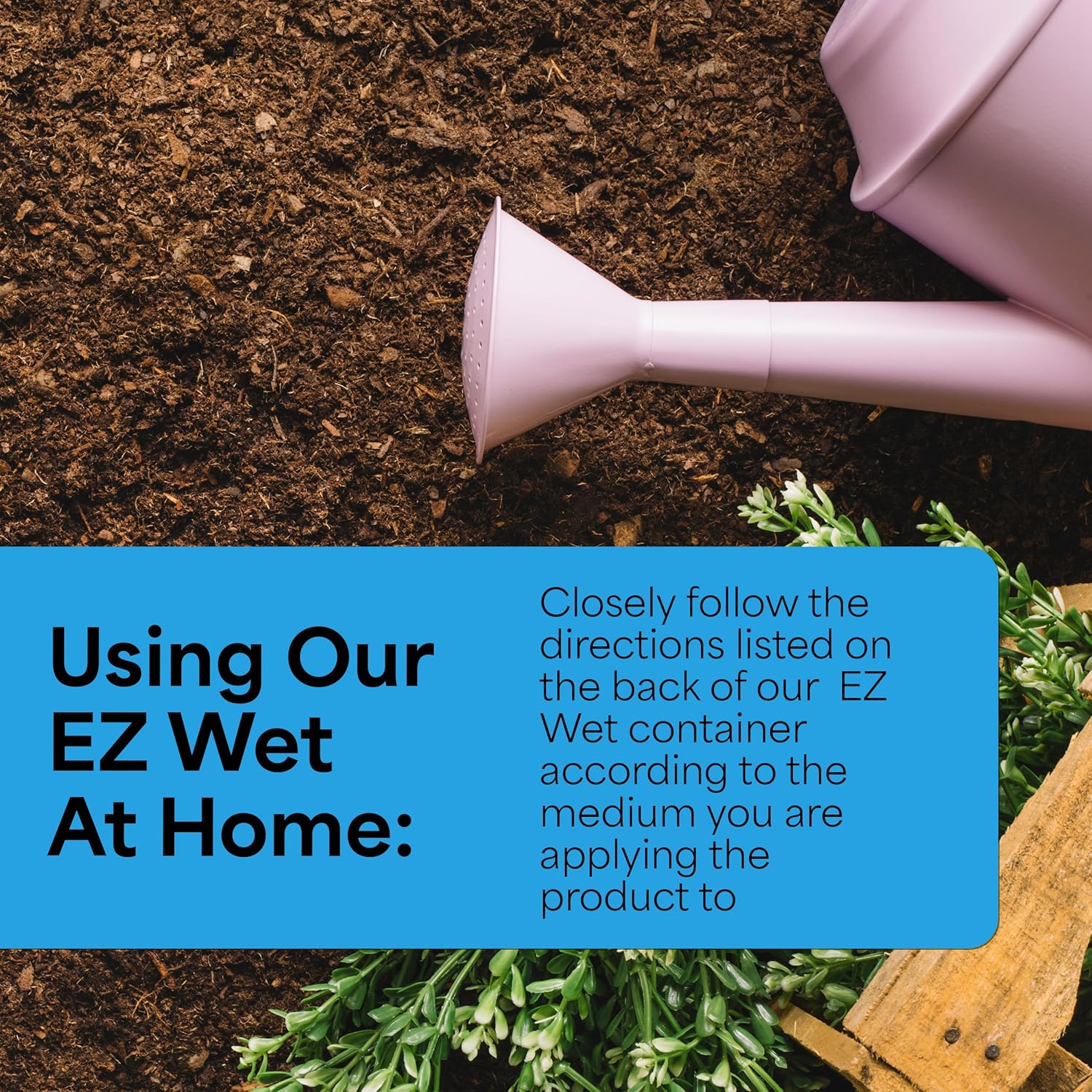 Grow More EZ Wet Soil Penetrant 26% - 1 Gallon of Biodegradable Non-Ionic Surfactant - Soil Wetting Agent for Better Drainage & Liquid Aeration for Lawns, Nurseries, & Landscaping