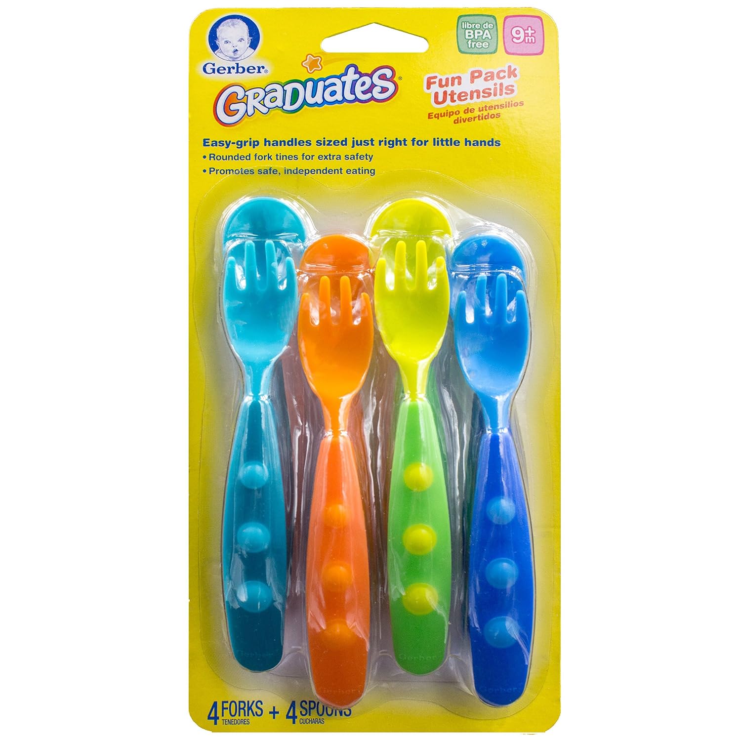 Gerber Graduates Fun Pack Utensils, 8-Piece Set