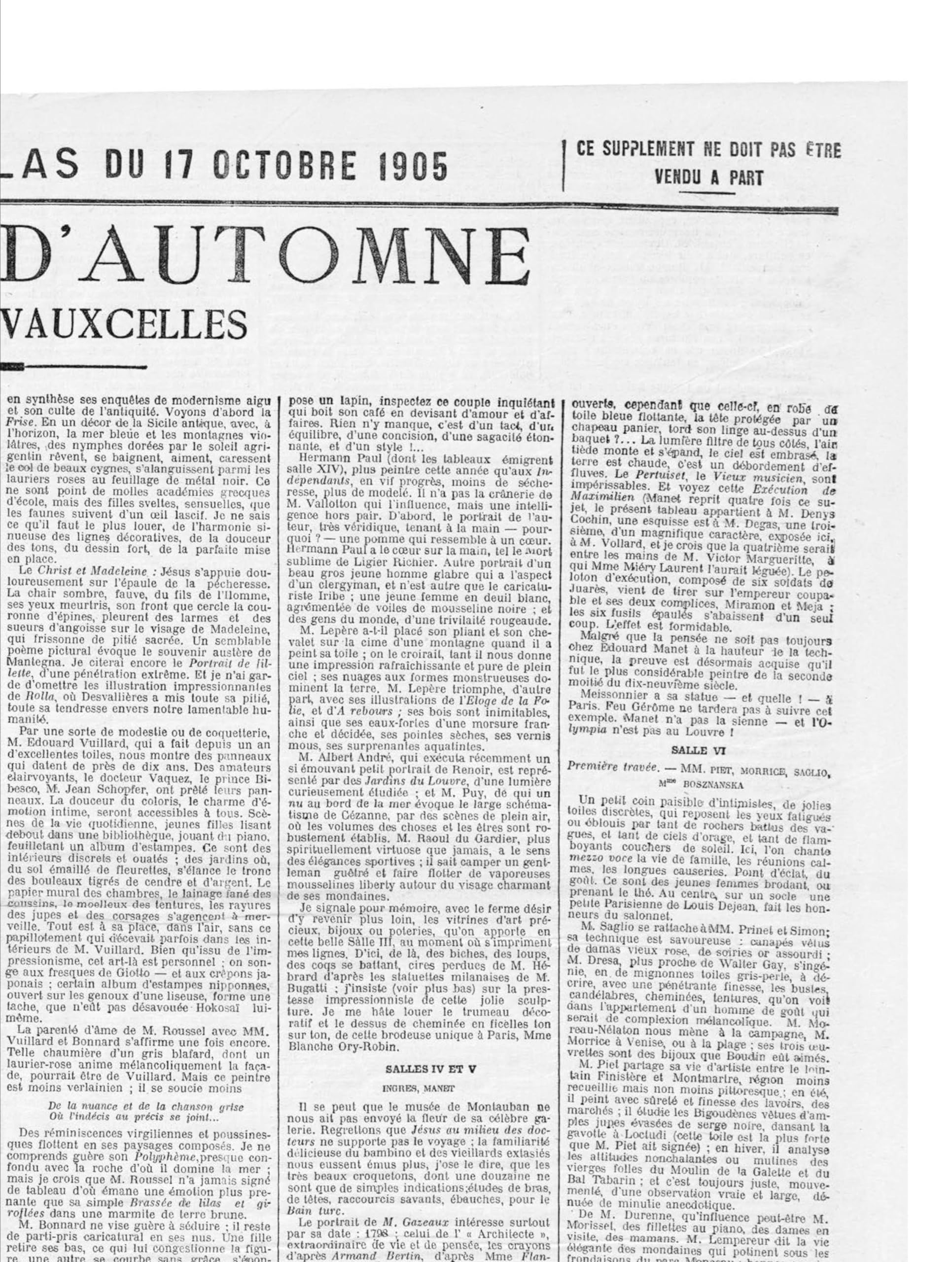 Matisse, Derain and Friends: Paris Avant-Garde 1904-1908