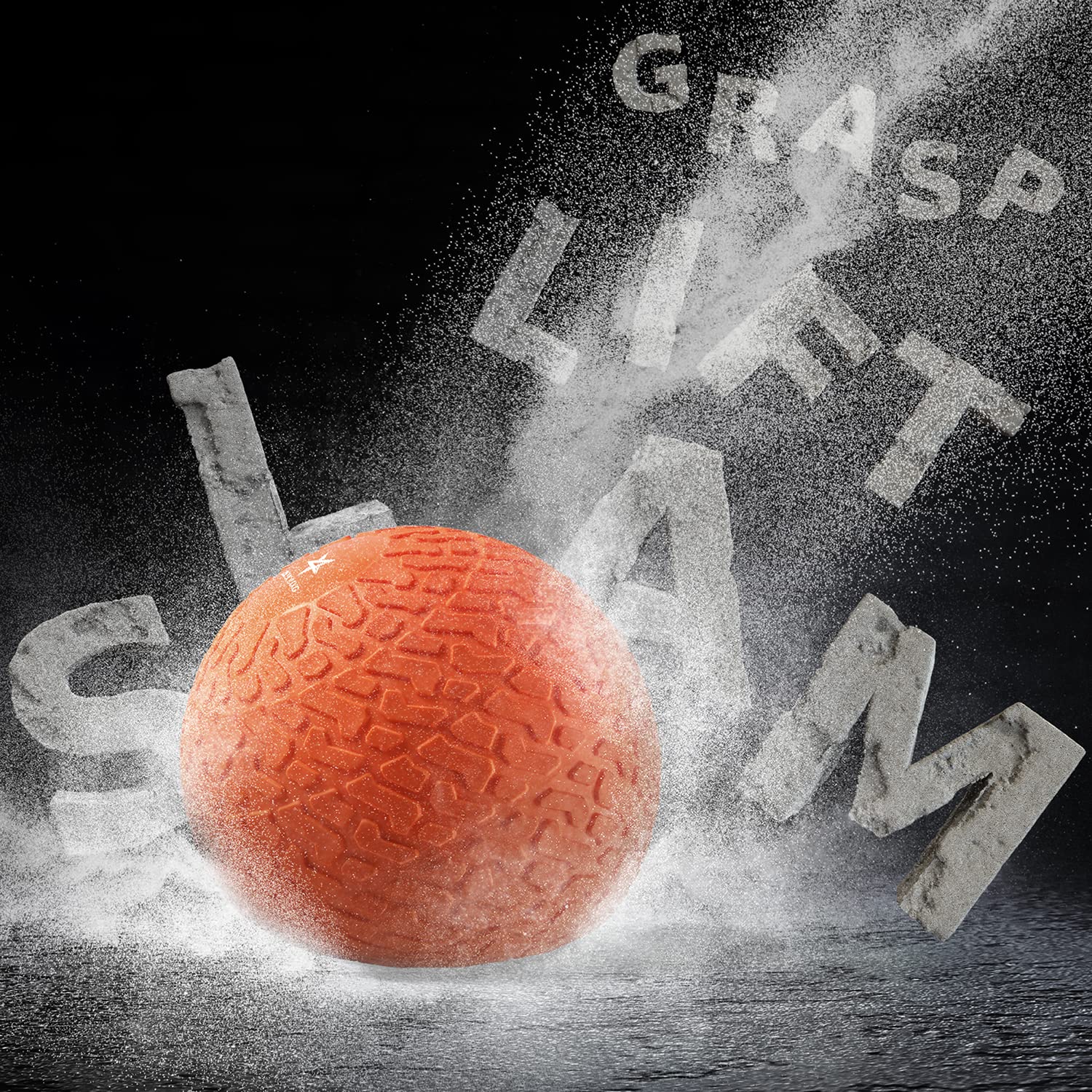Yes4All Slam Balls (arancione) 9,1 kg per allenamento di forza e crossfit - Slam Medicine Ball (LG75)