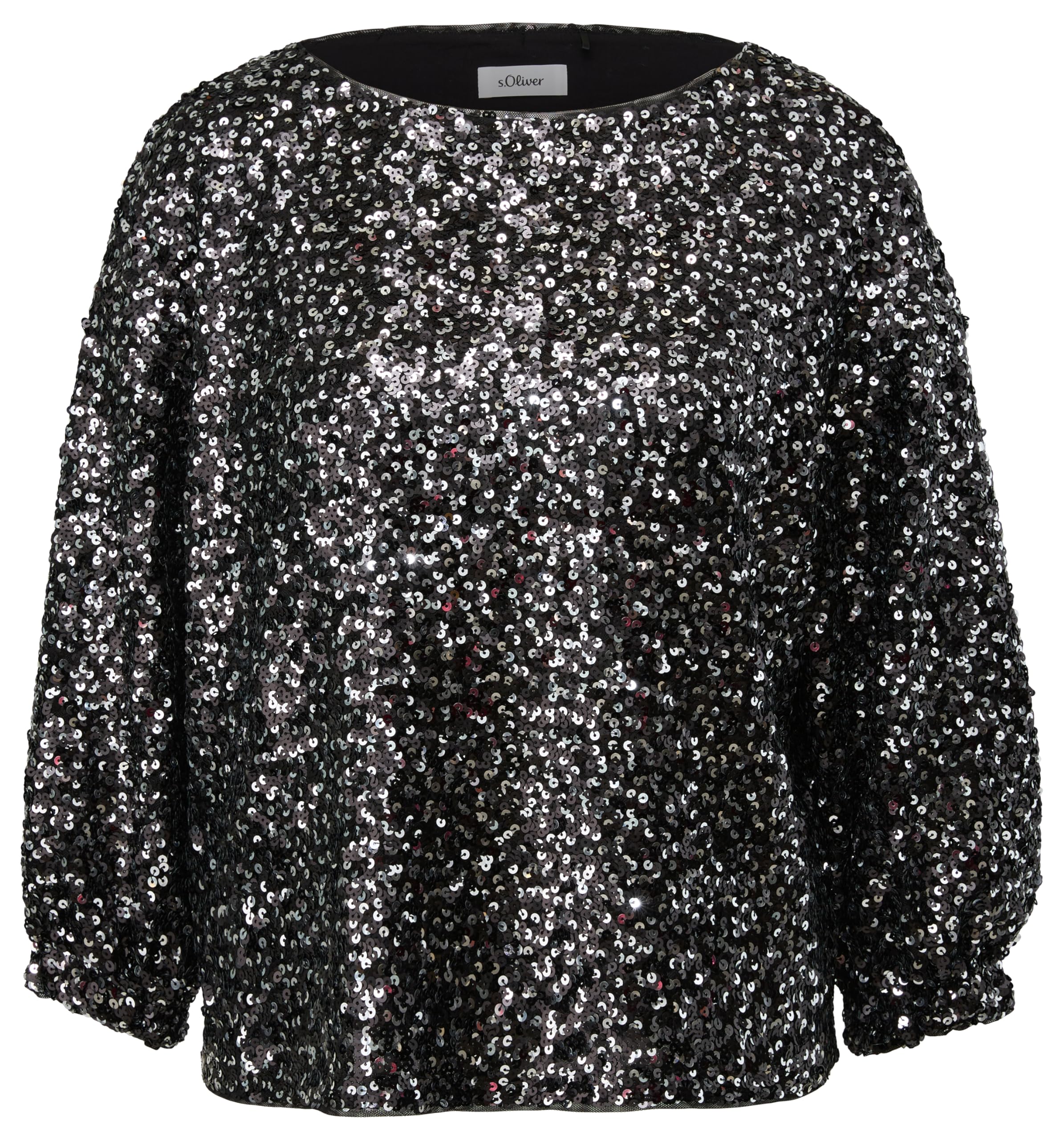 s.Oliver BLACK LABEL 2157278 T-Shirt con Paillettes, 02d0, 40 Donna