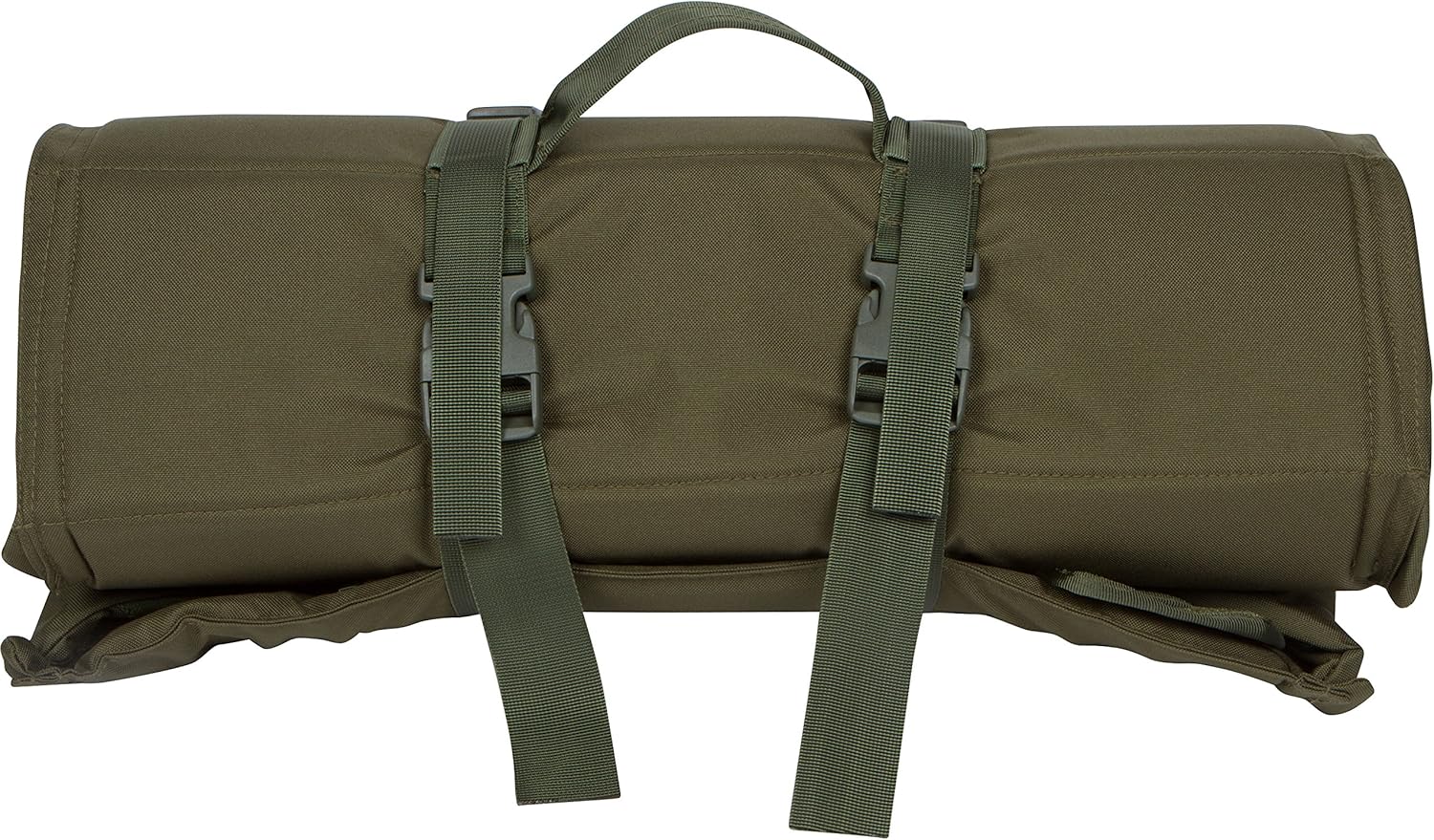 5'3" Tactical Shooting Mat - Padded Roll Up Design with Elbow Wings,Green