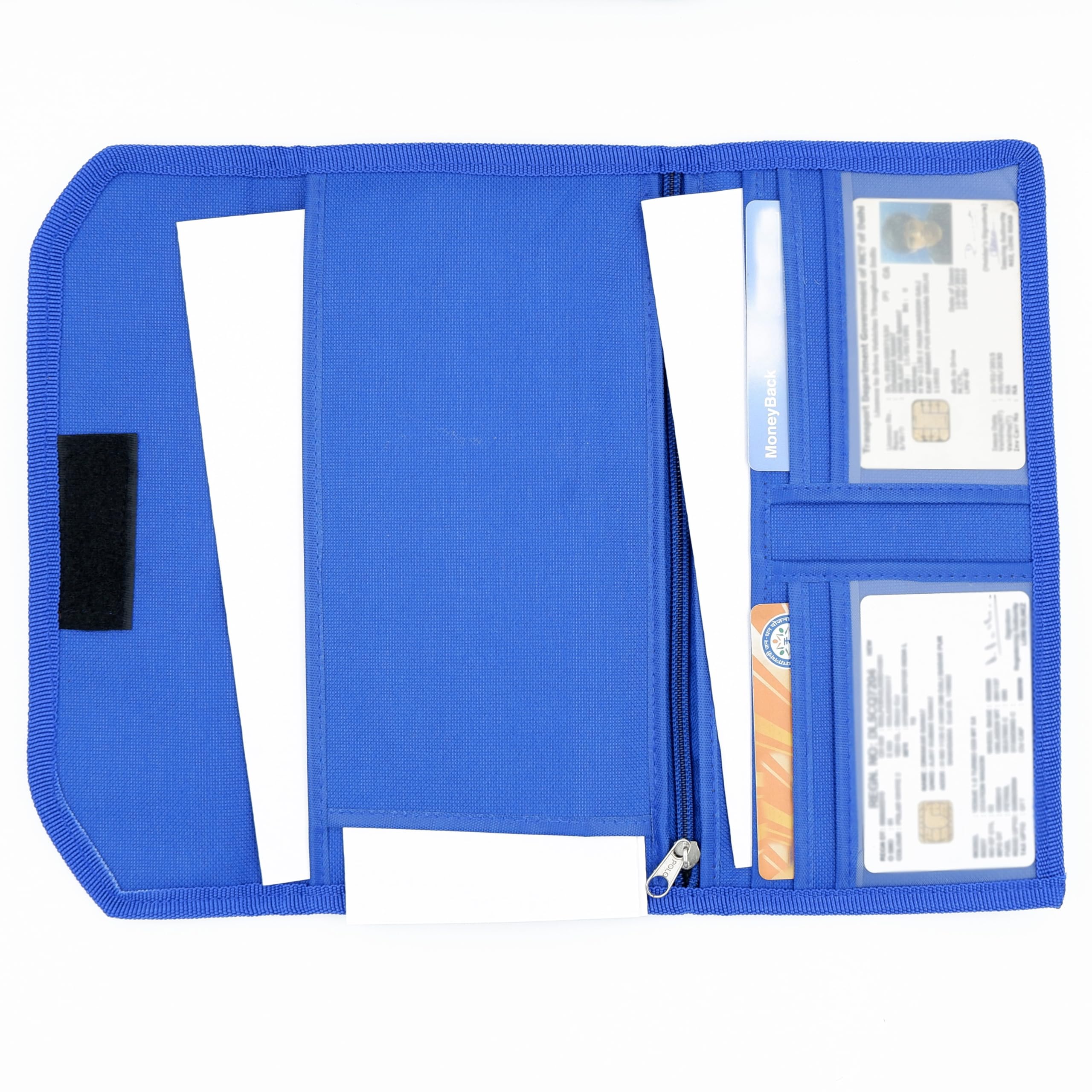 Asraw Two Wheeler/Car Document Holder, Vehicle Document Organiser (Blue, 1) 3