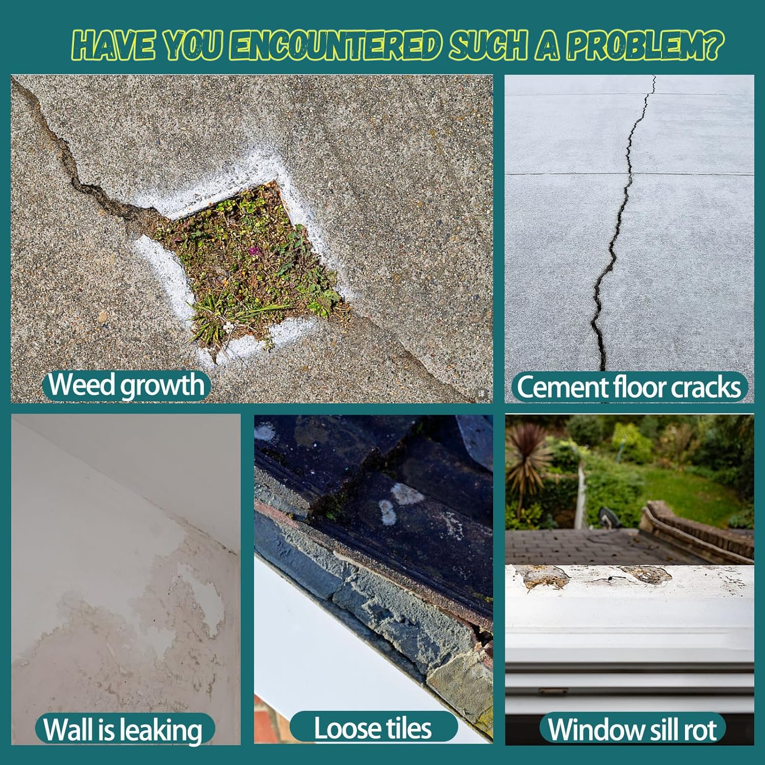 5Kg/117Fl.oz Concrete Crack Filler Waterproof Repair Sealant Premium Quick-Drying Crack Sealant for Driveway Walkway Outdoor Patio with Brush Putty Knife Nitrile Gloves Plastic Scraper