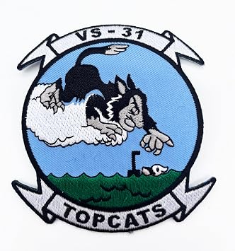 VS-31 Topcats Squadron Patch Plastic Backing
