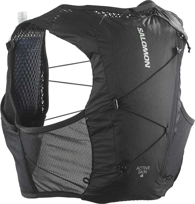 Unisex Active Skin 4, Hydration & Storage Vest with 500ml Flasks Included