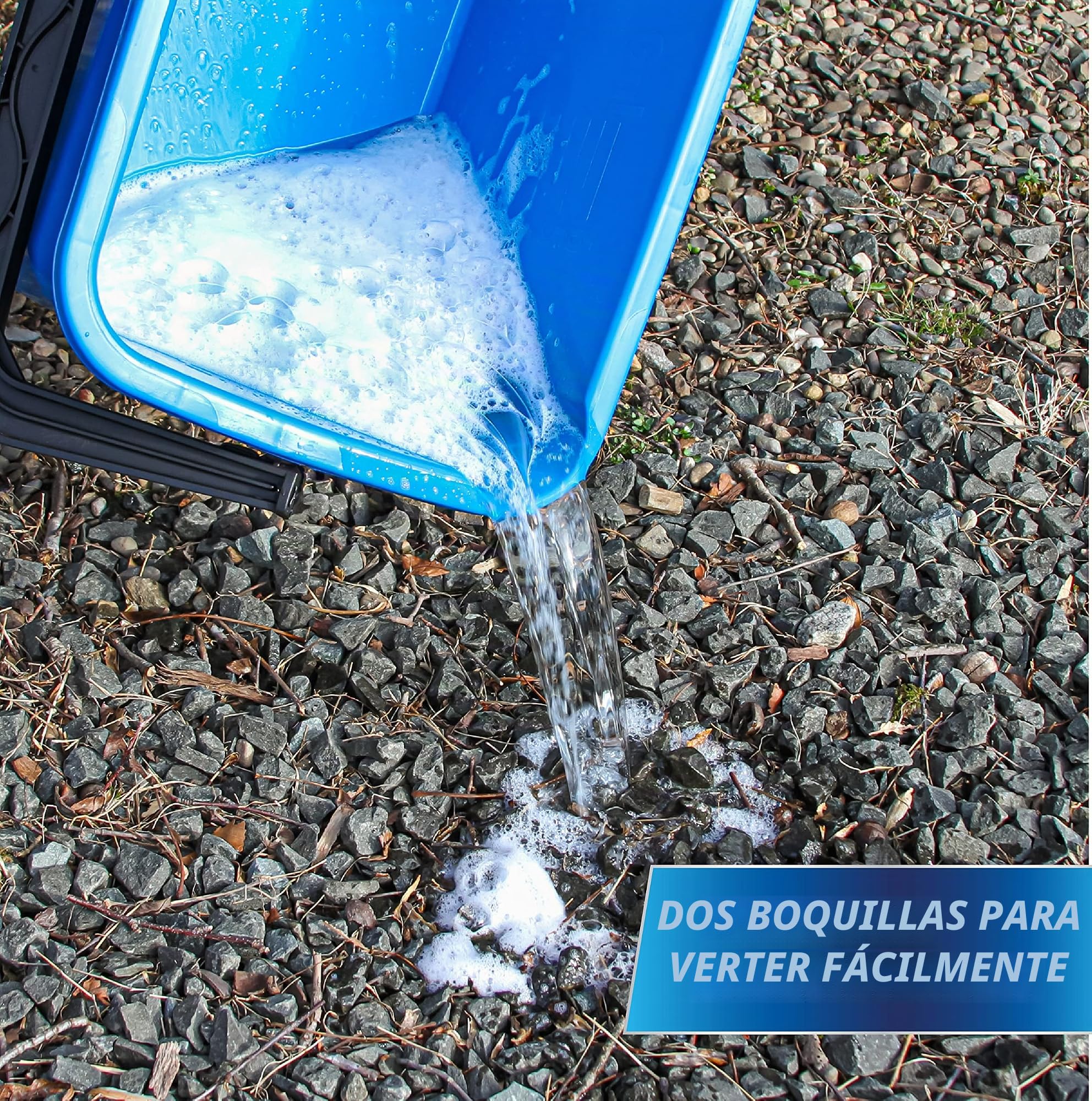 Unger Limpieza compacta Profesional de 3 galones, Lavado de Ventanas, Cubo de fregona