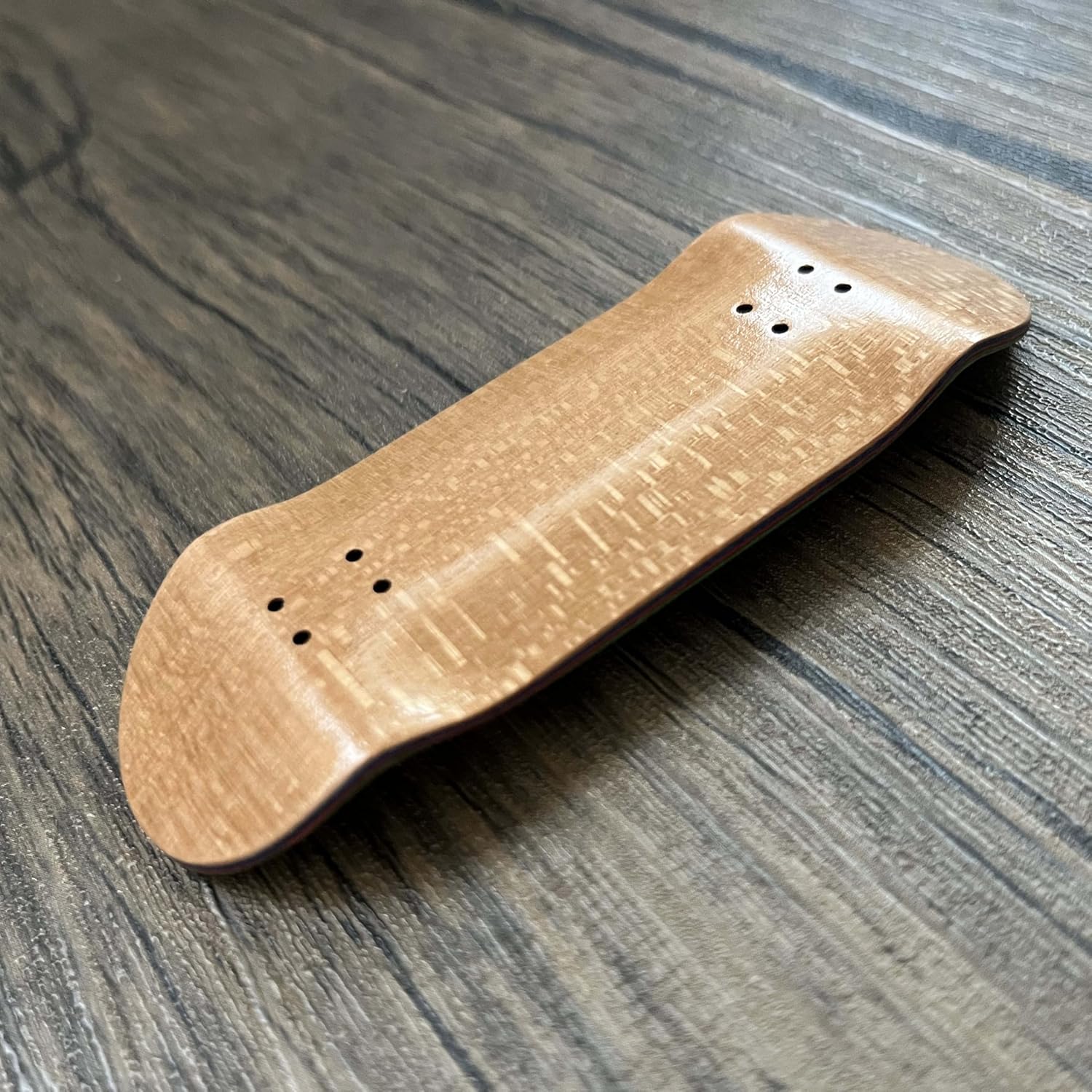 Pro Fingerboard Complete (5-Layer 35mm Deep concave Handmade Maple Deck + Hex (36mm) Truck + Pro Ice Wheels) (Brown)