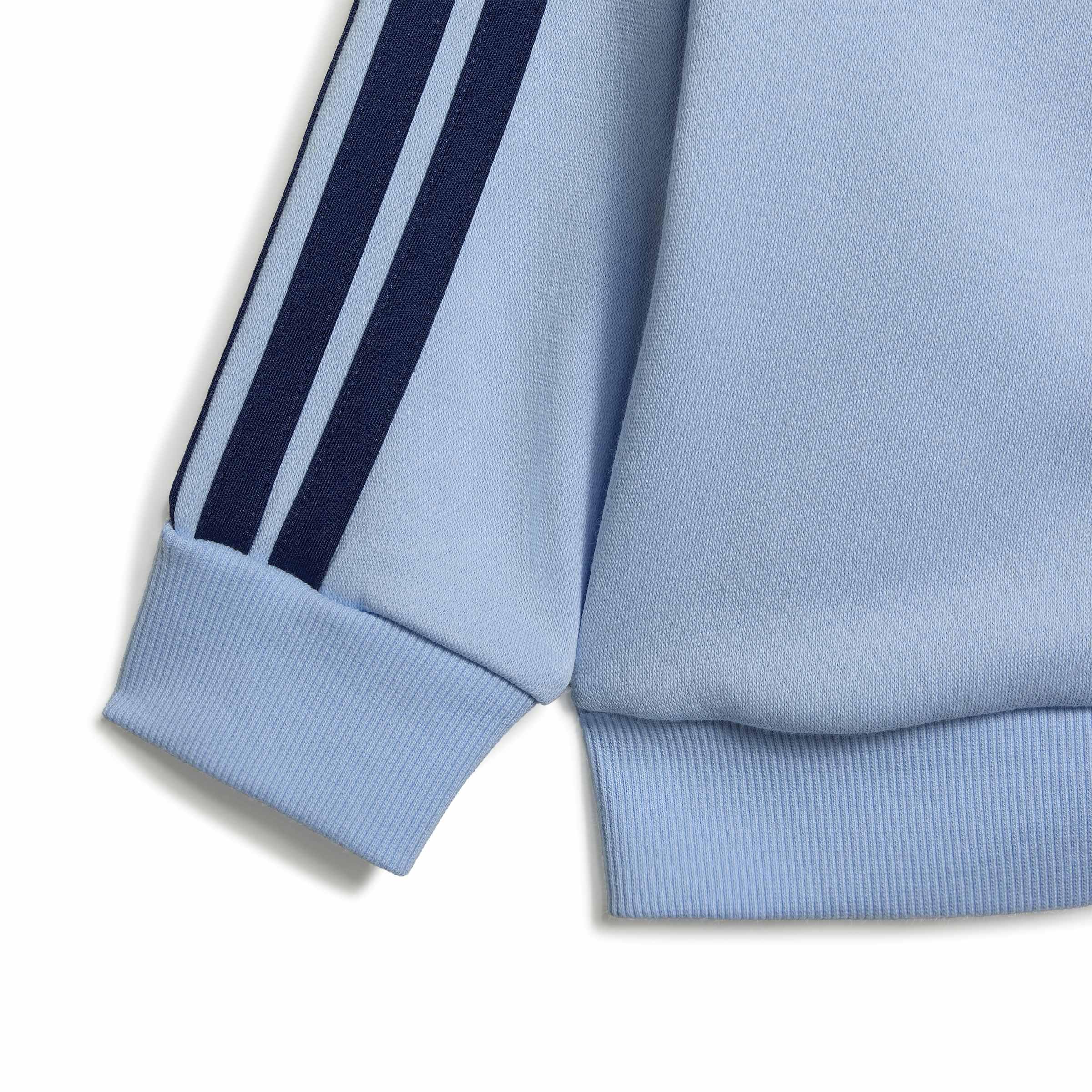 adidas Unisex bebé Essentials Jogger Track_Suit, glow blue/dark blue, 18-24 Months