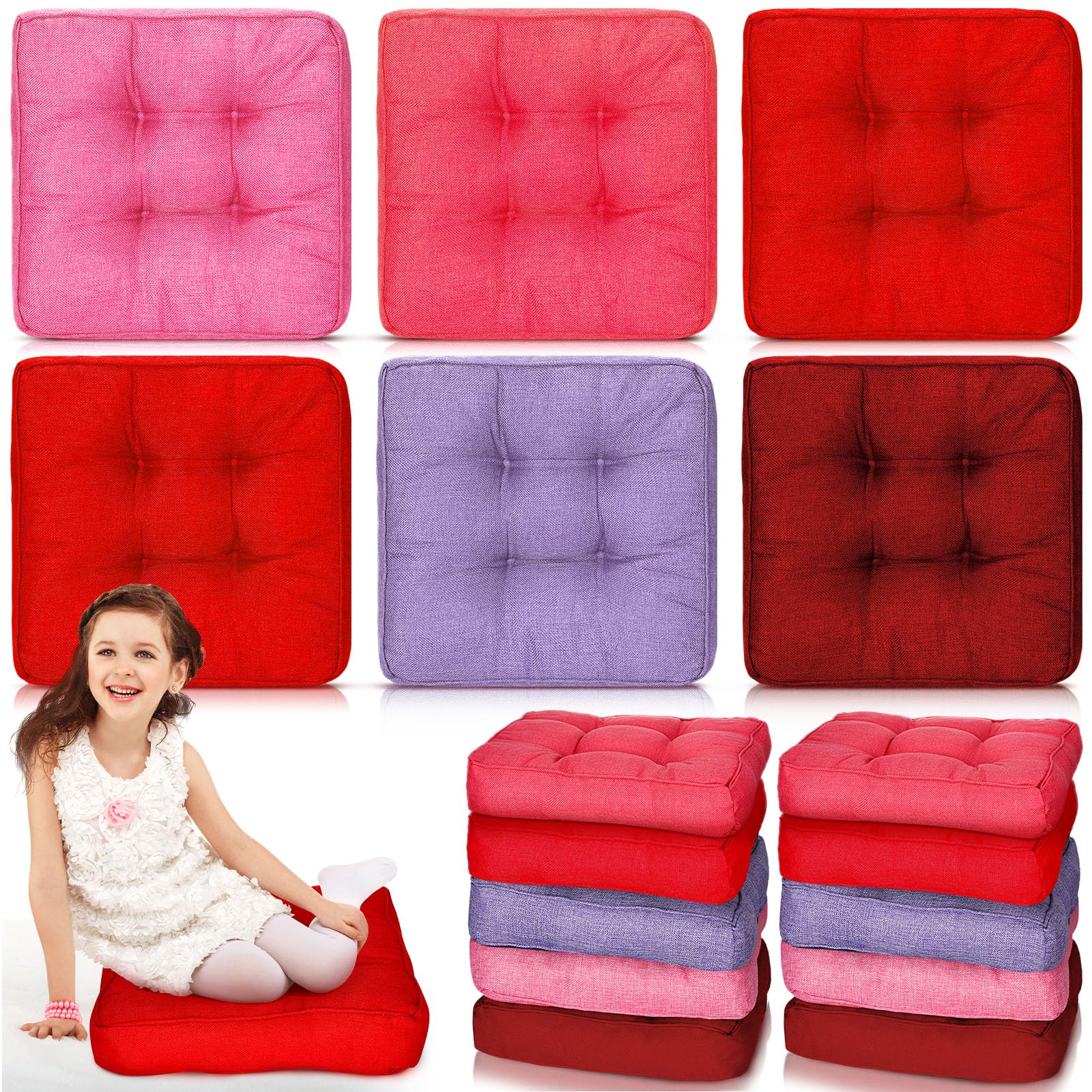 Thyle 10 Pcs Meditation Floor Cushion Bulk Meditation Floor Pillow